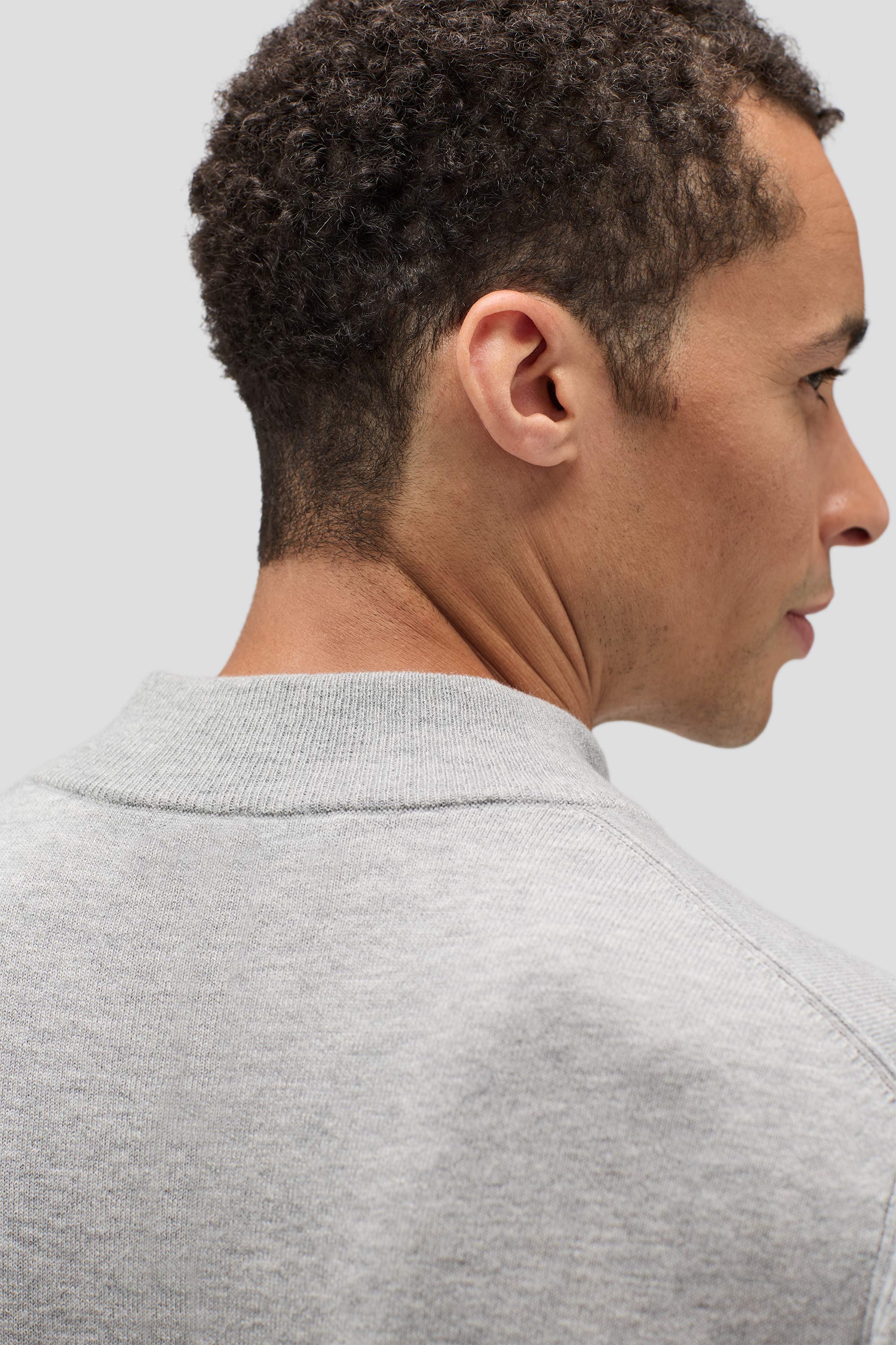 Men's Merino Cashmere Quarter Zip Jumper - Image 10