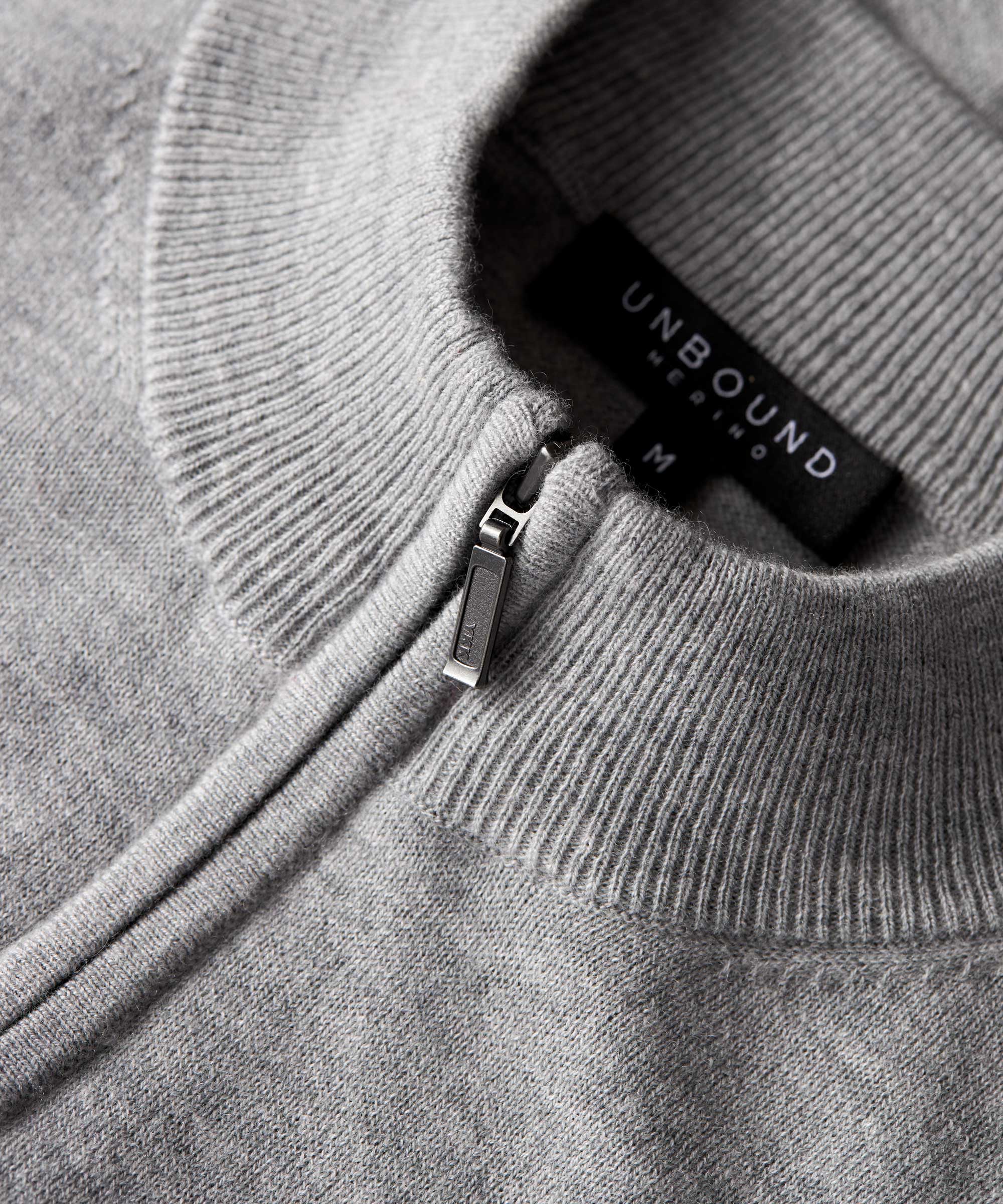 Men's Merino Cashmere Quarter Zip Jumper - Image 11