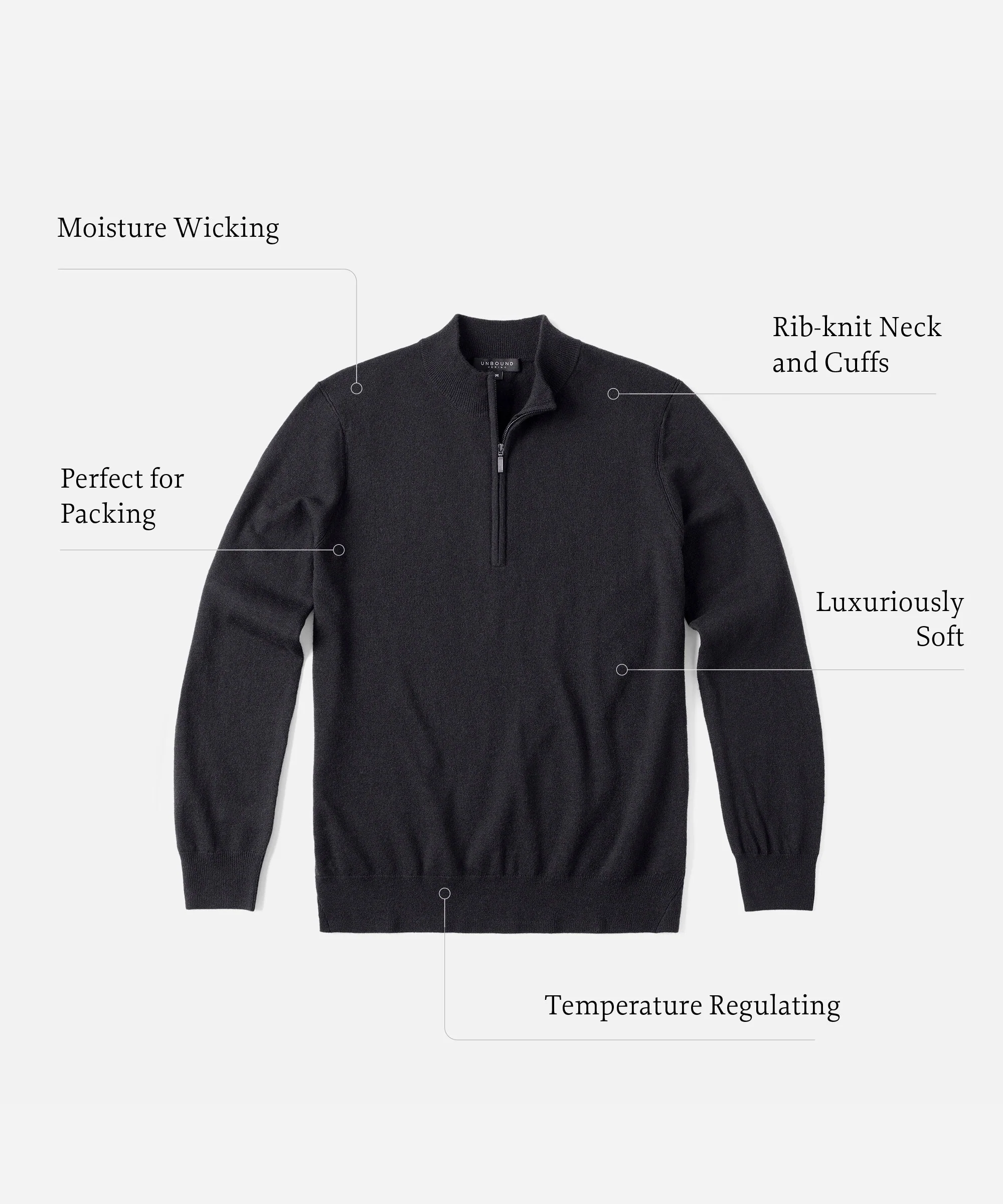 Men's Merino Cashmere Quarter Zip Jumper - Image 28
