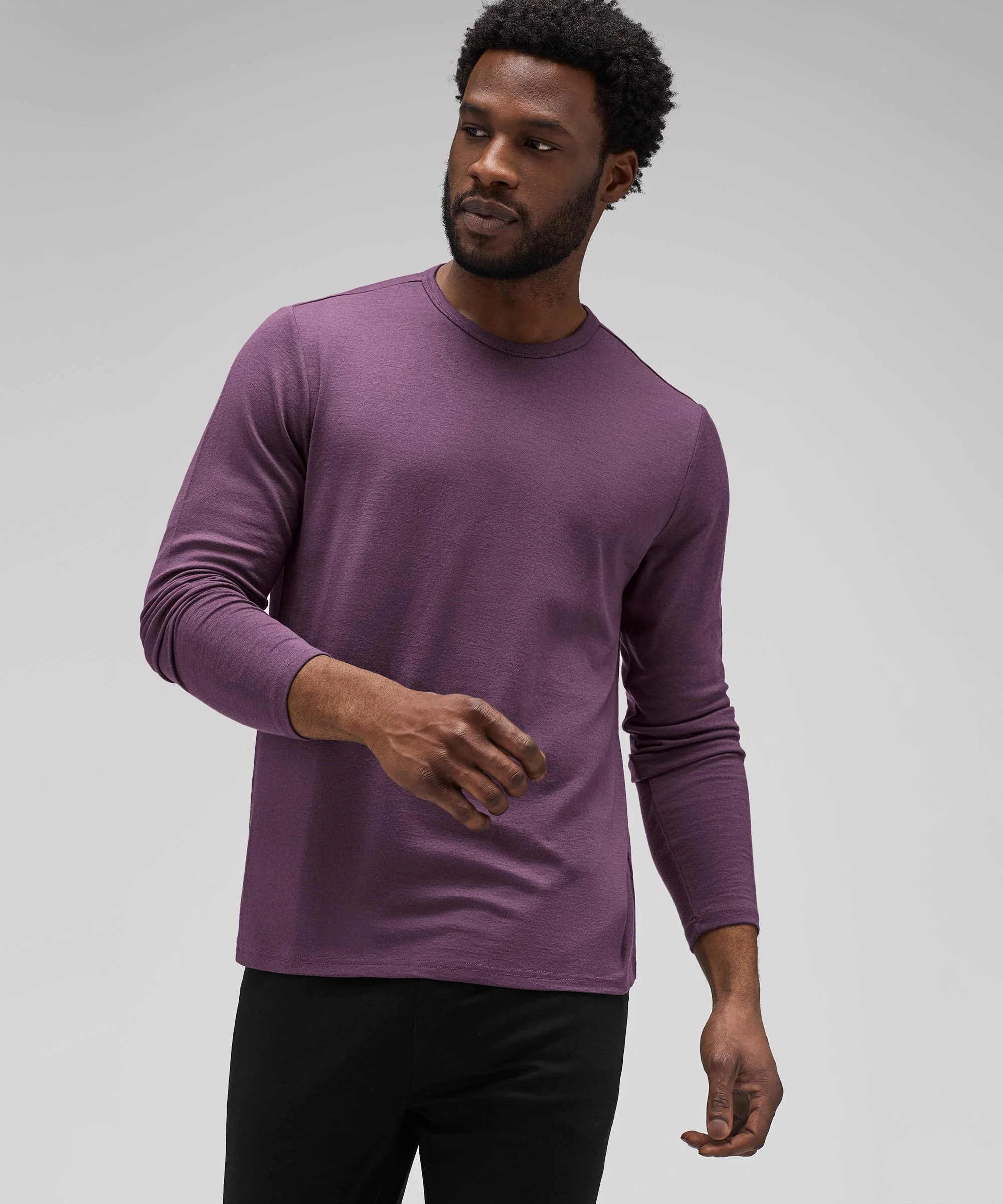 Men's Long Sleeve Merino Crew - Image 36
