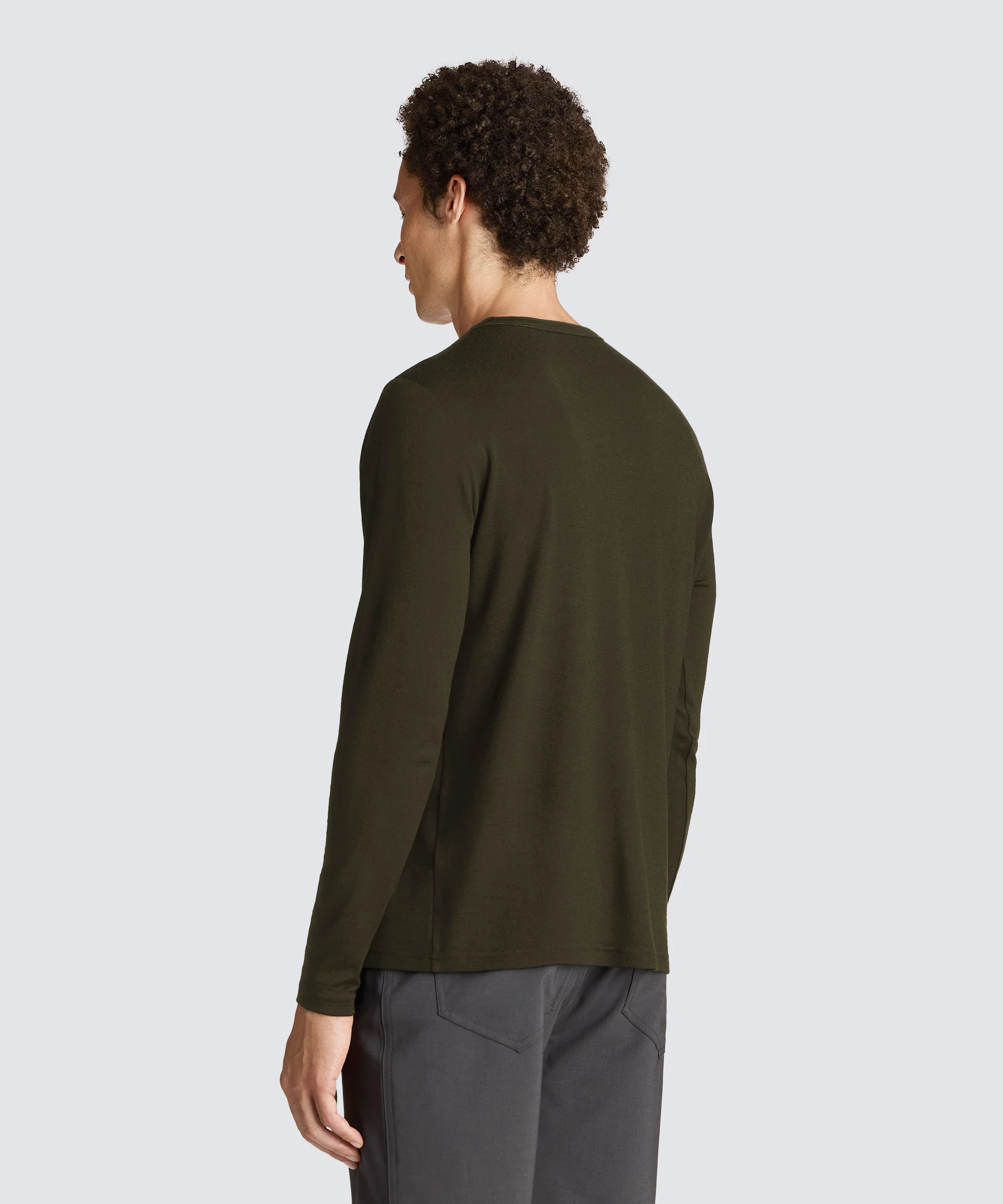 Men's Long Sleeve Merino Crew - Image 63