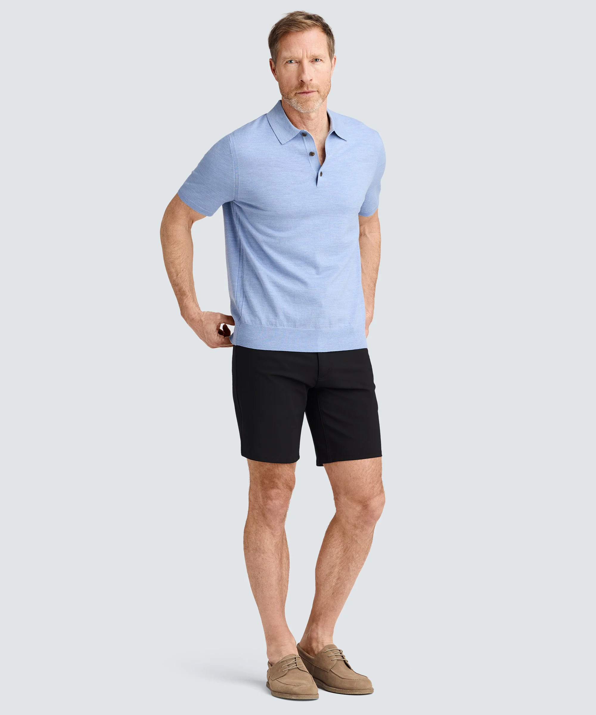 Men's Fine Knit Merino Polo - Image 10