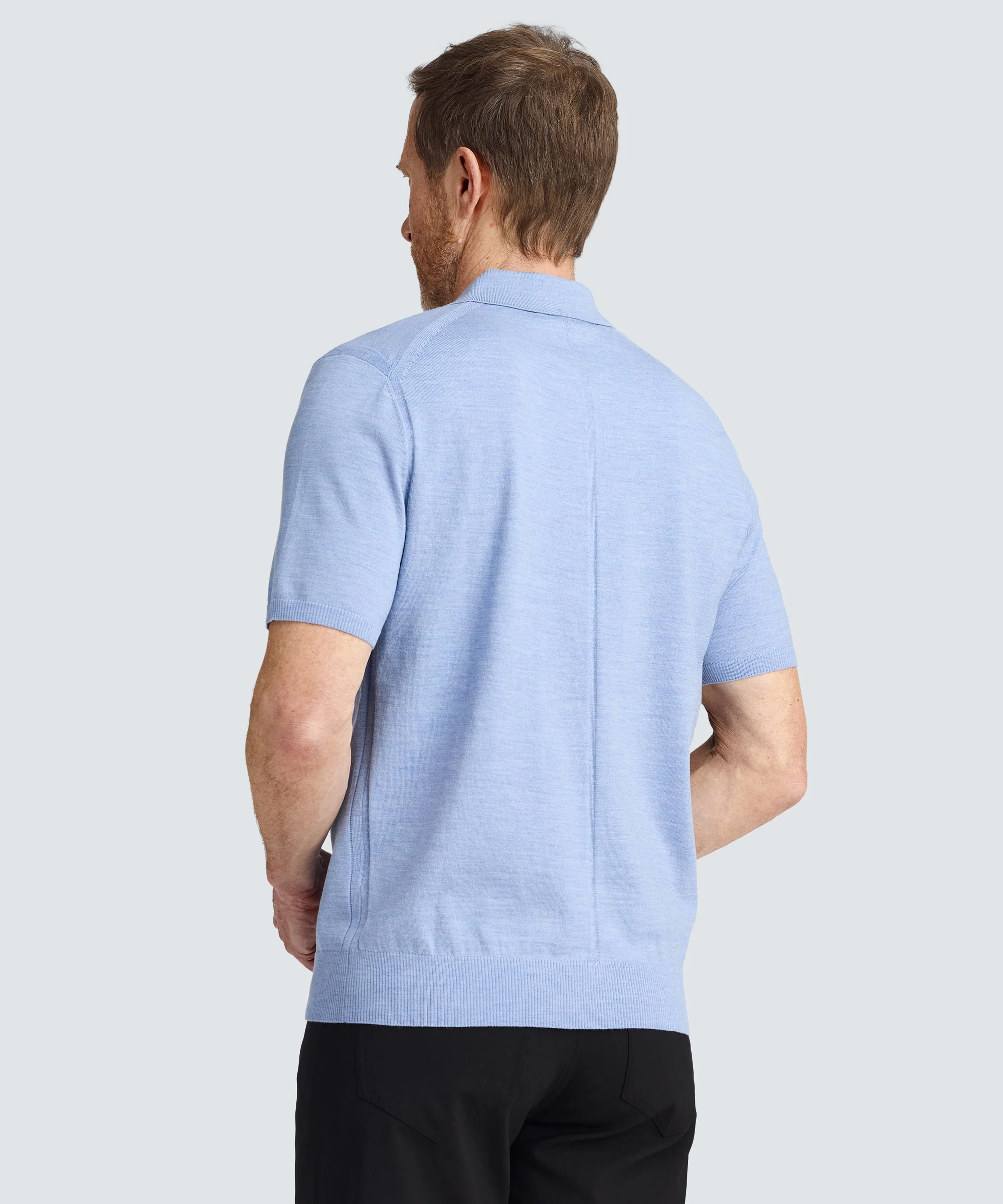 Men's Fine Knit Merino Polo - Image 13