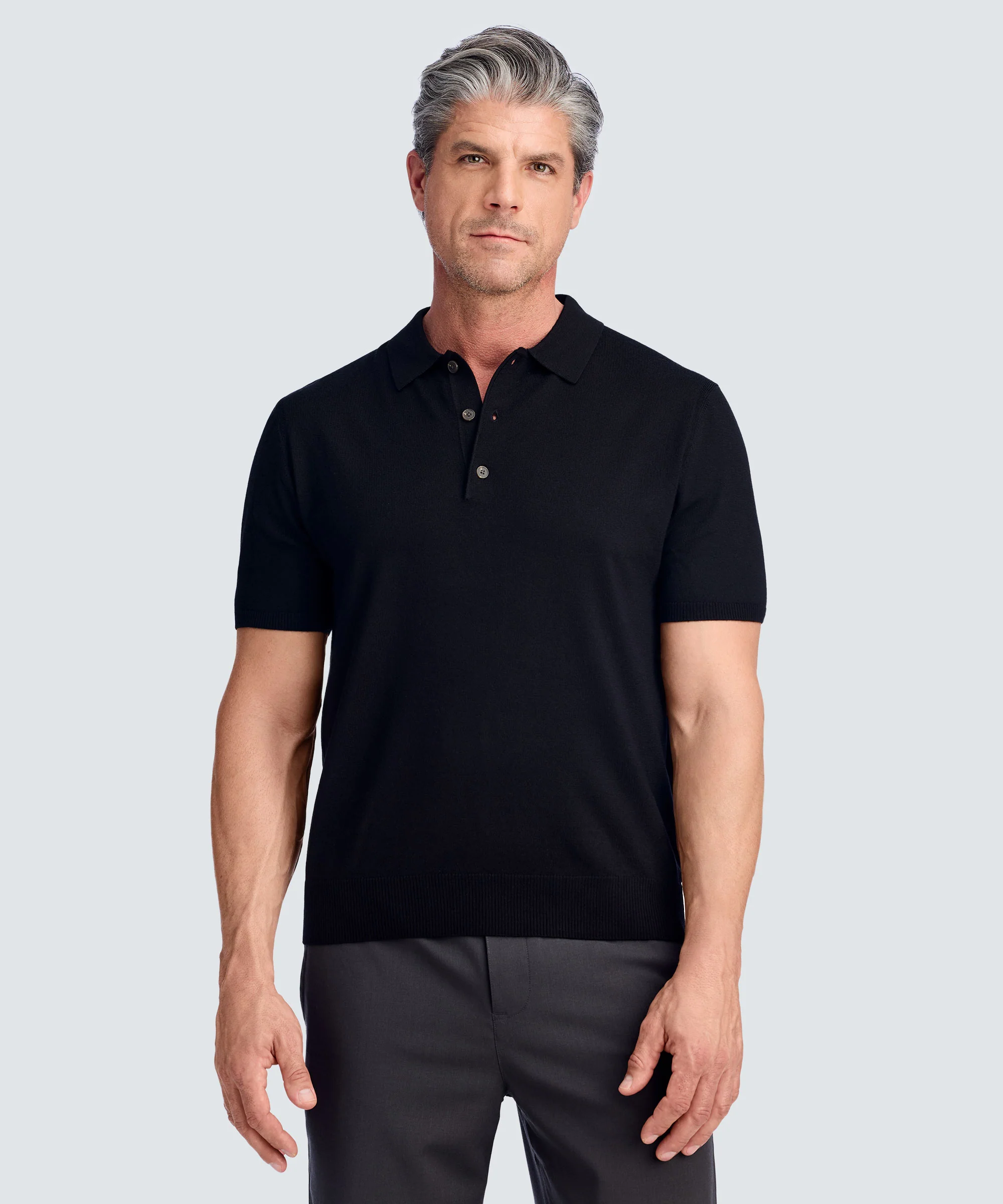 Men's Fine Knit Merino Polo - Image 15