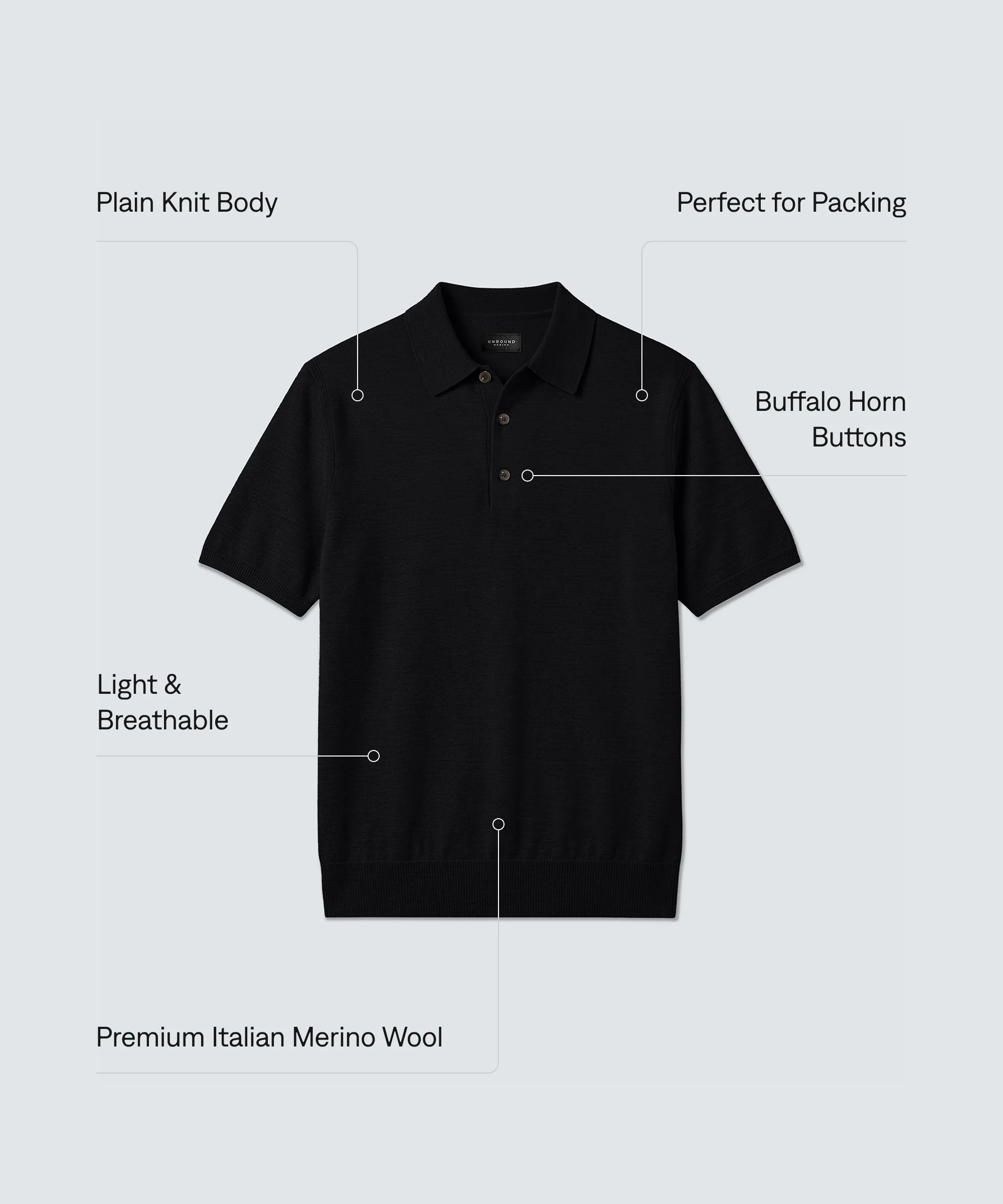 Men's Fine Knit Merino Polo - Image 27