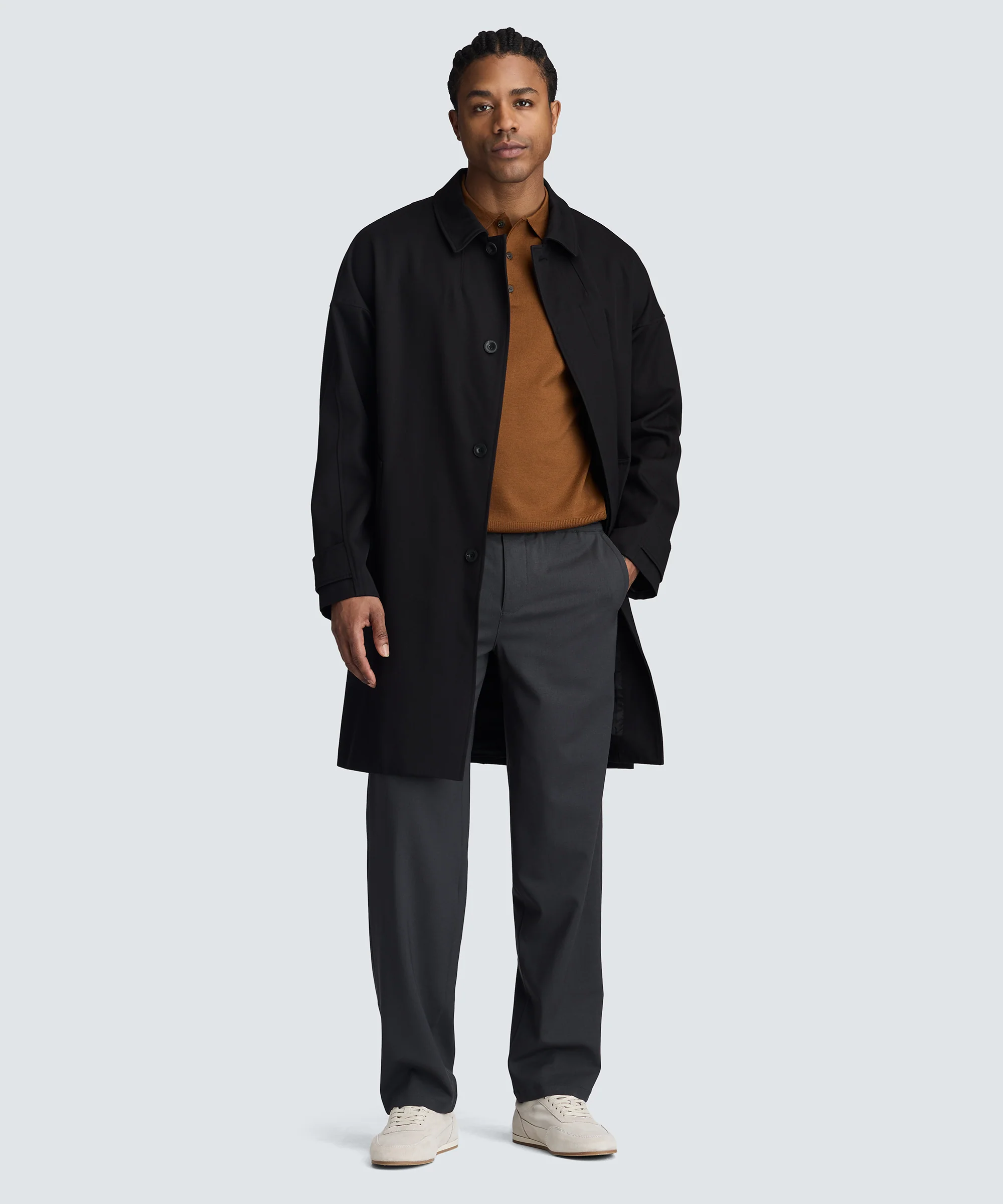 Men's Fine Knit Merino Polo - Image 3