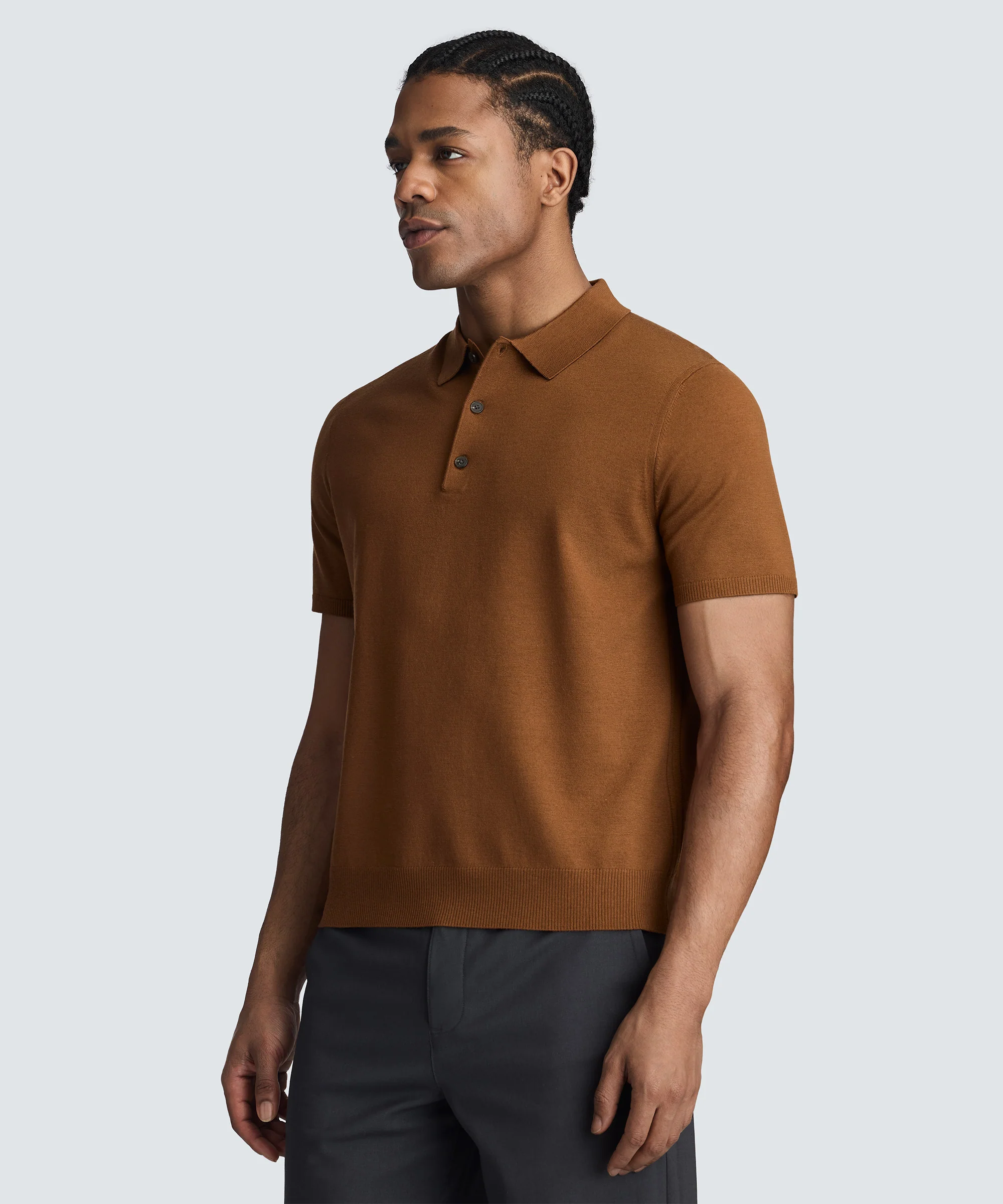 Men's Fine Knit Merino Polo - Image 4
