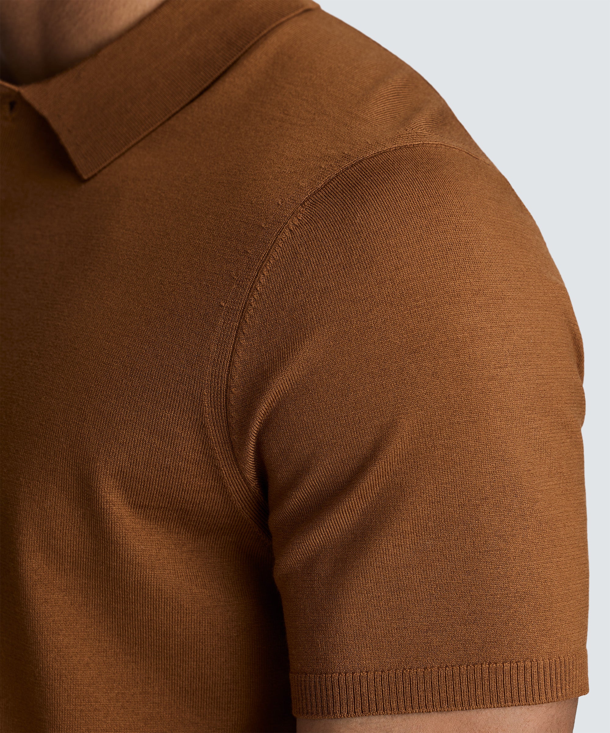 Men's Fine Knit Merino Polo - Image 5