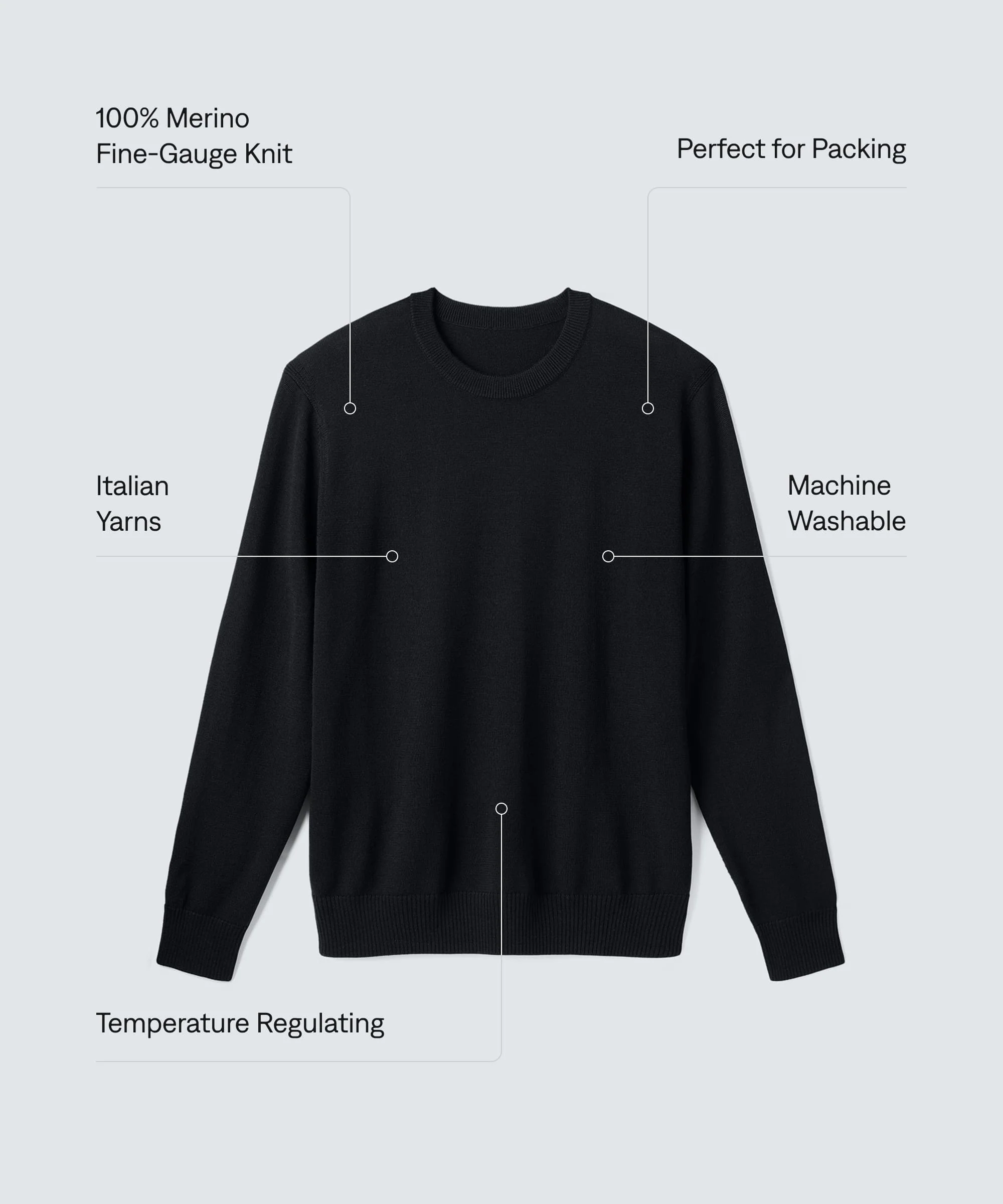 Men's Merino Crew Sweater - Image 30