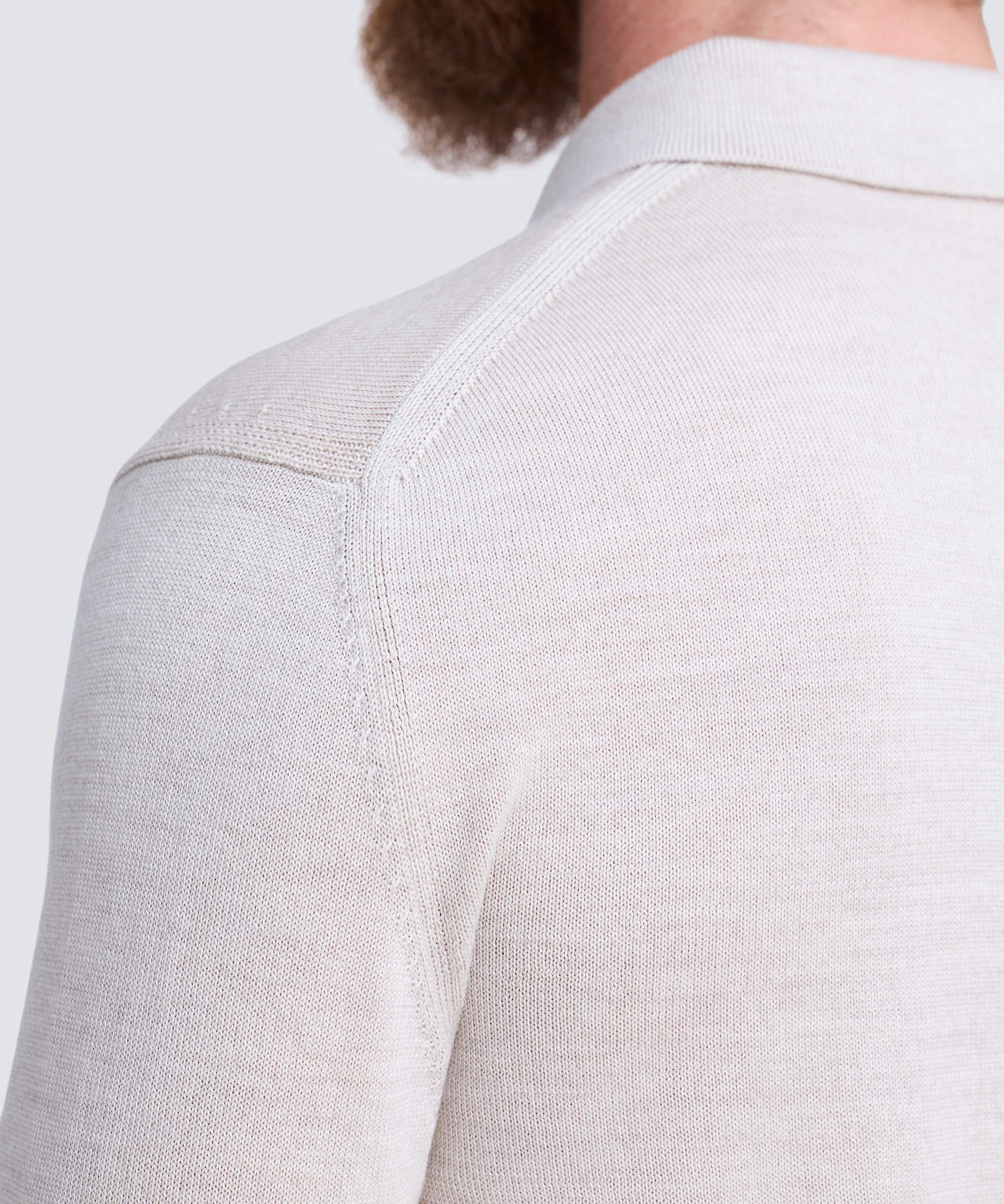 Men's Merino Knit Long Sleeve Polo - Image 10