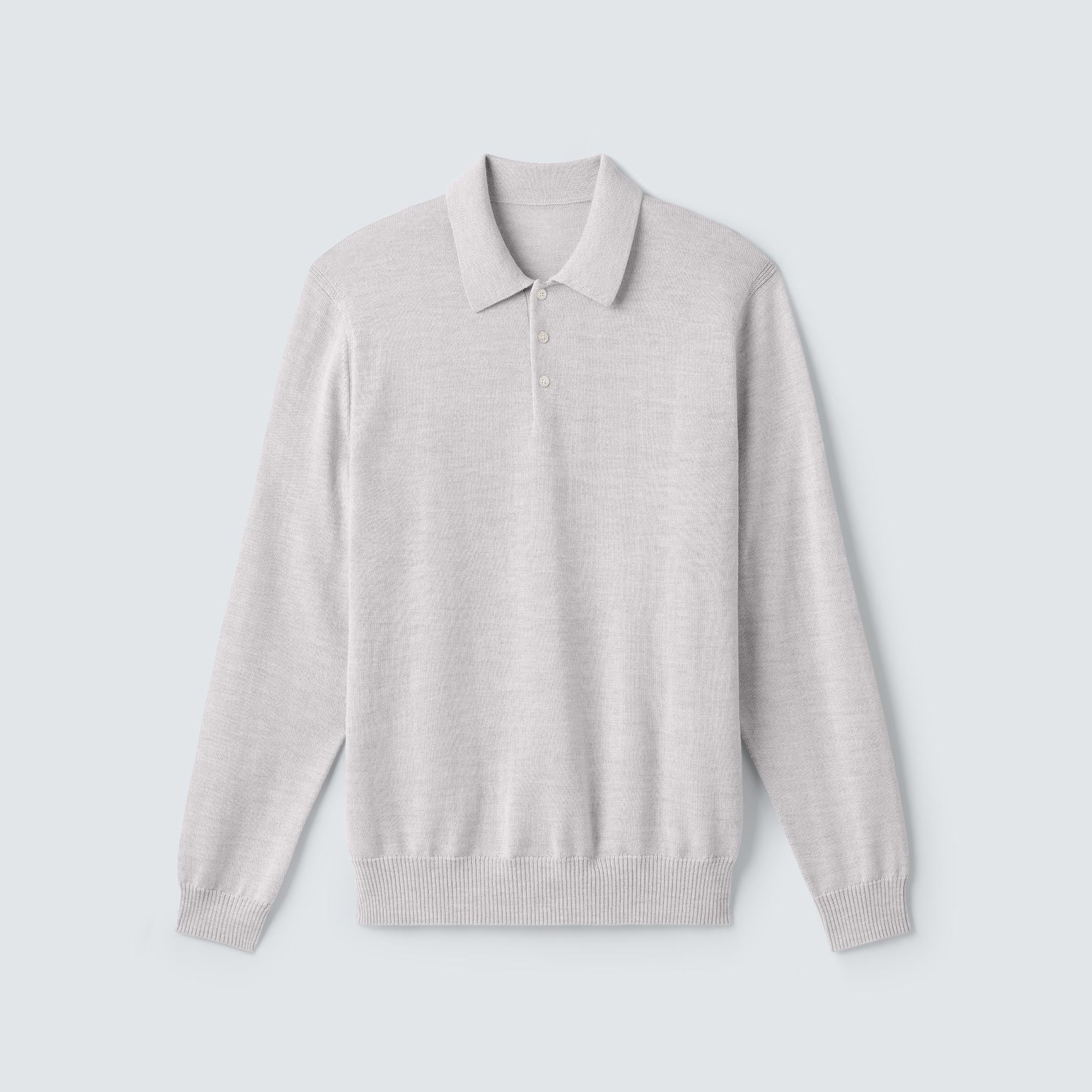 Men's Merino Knit Long Sleeve Polo - Image 13