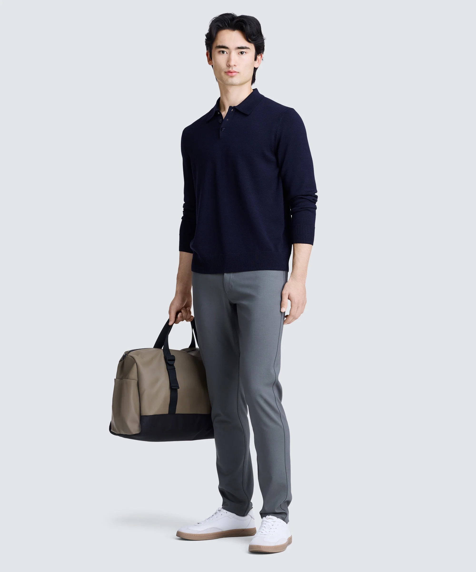 Men's Merino Knit Long Sleeve Polo - Image 15