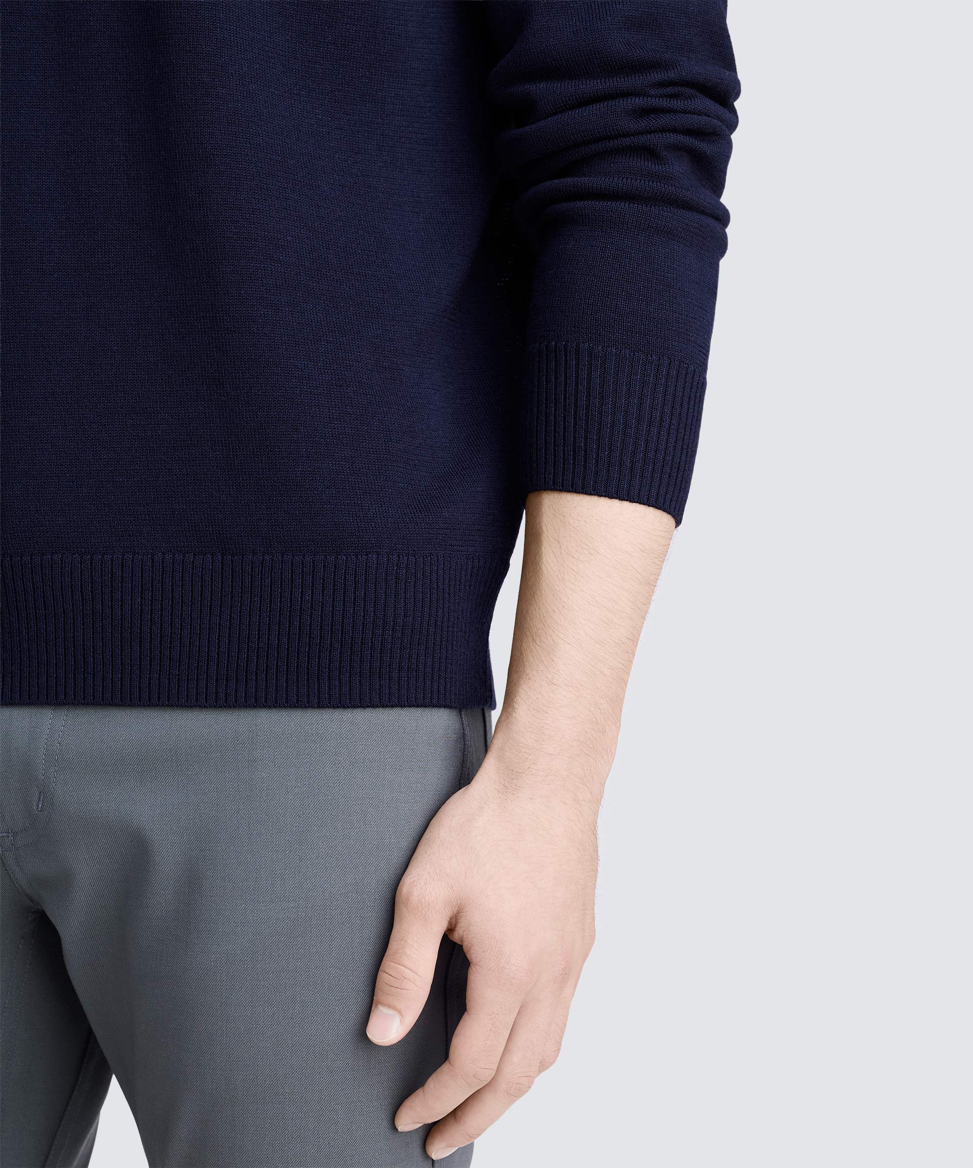 Men's Merino Knit Long Sleeve Polo - Image 17