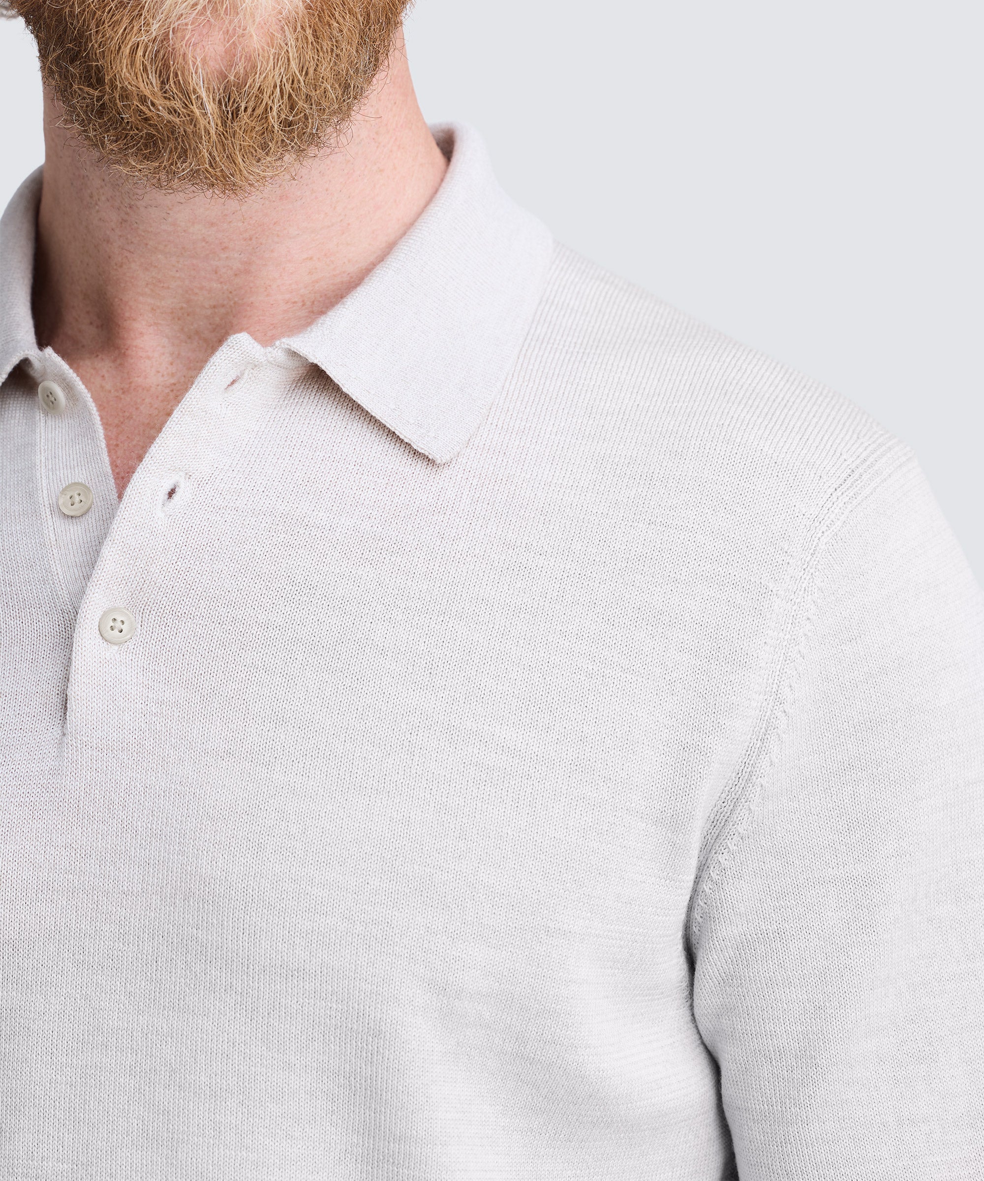Men's Merino Knit Long Sleeve Polo - Image 9