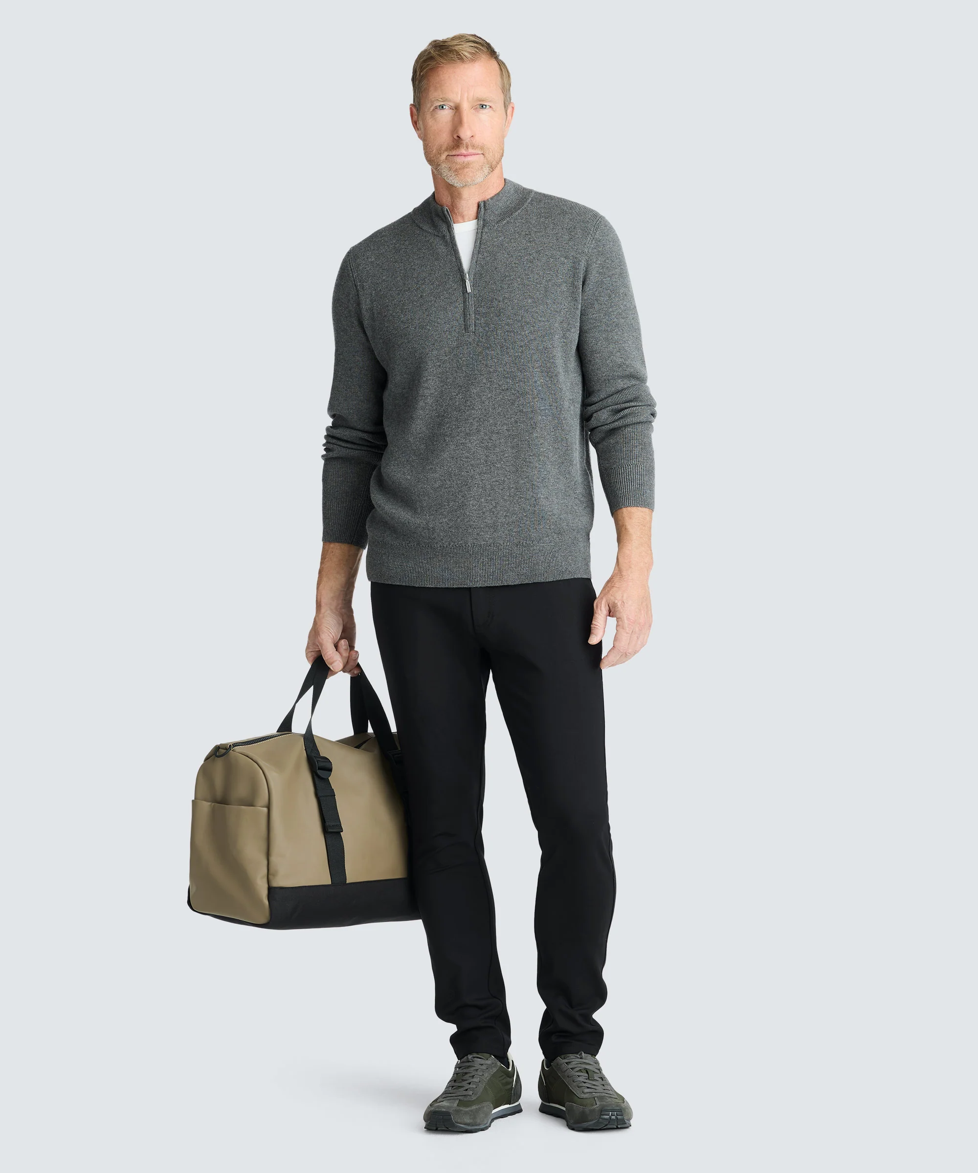 Men's Merino Knit Quarter Zip - Image 15