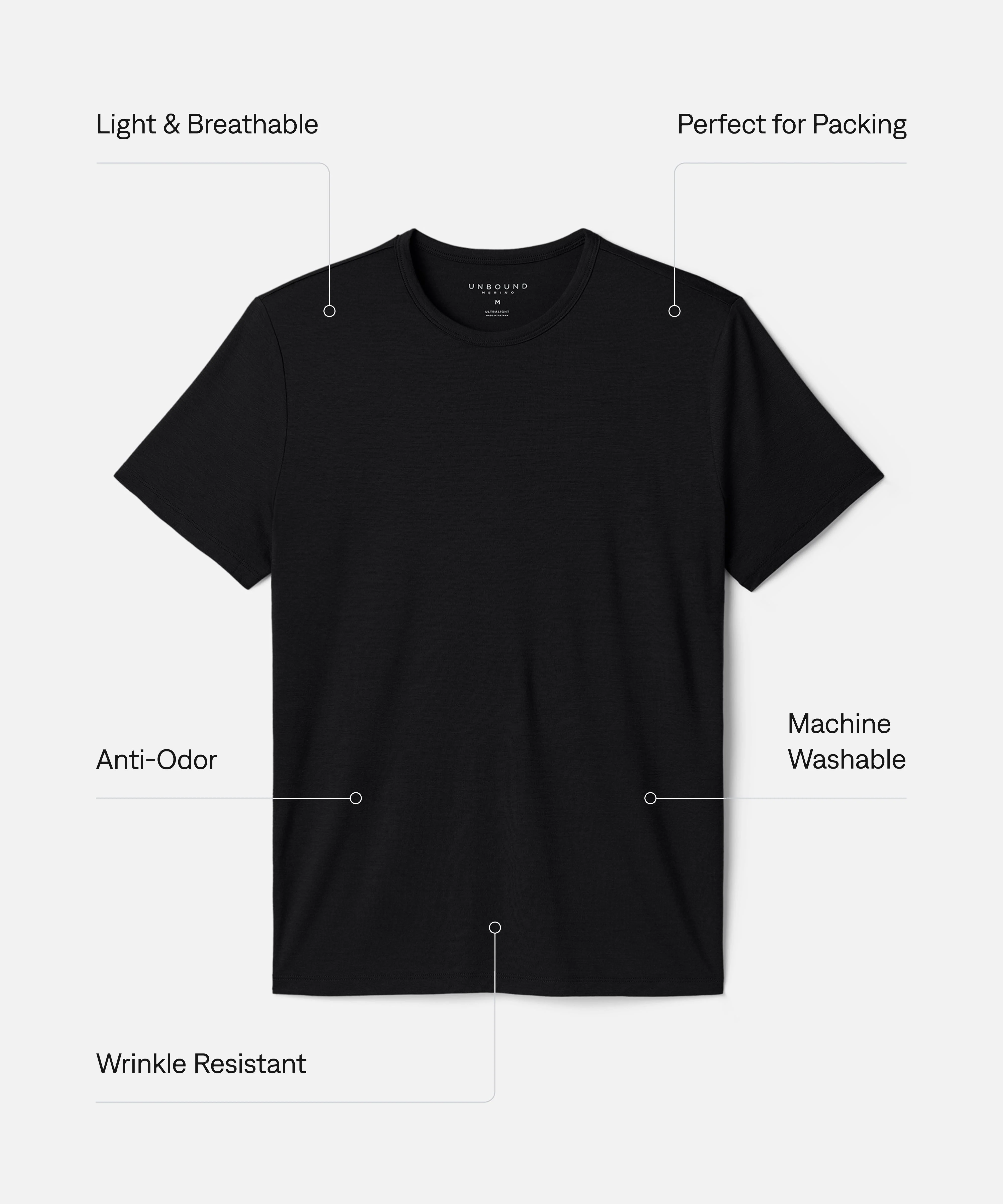 Men's Merino Ultralight Crew T-Shirt - Image 28