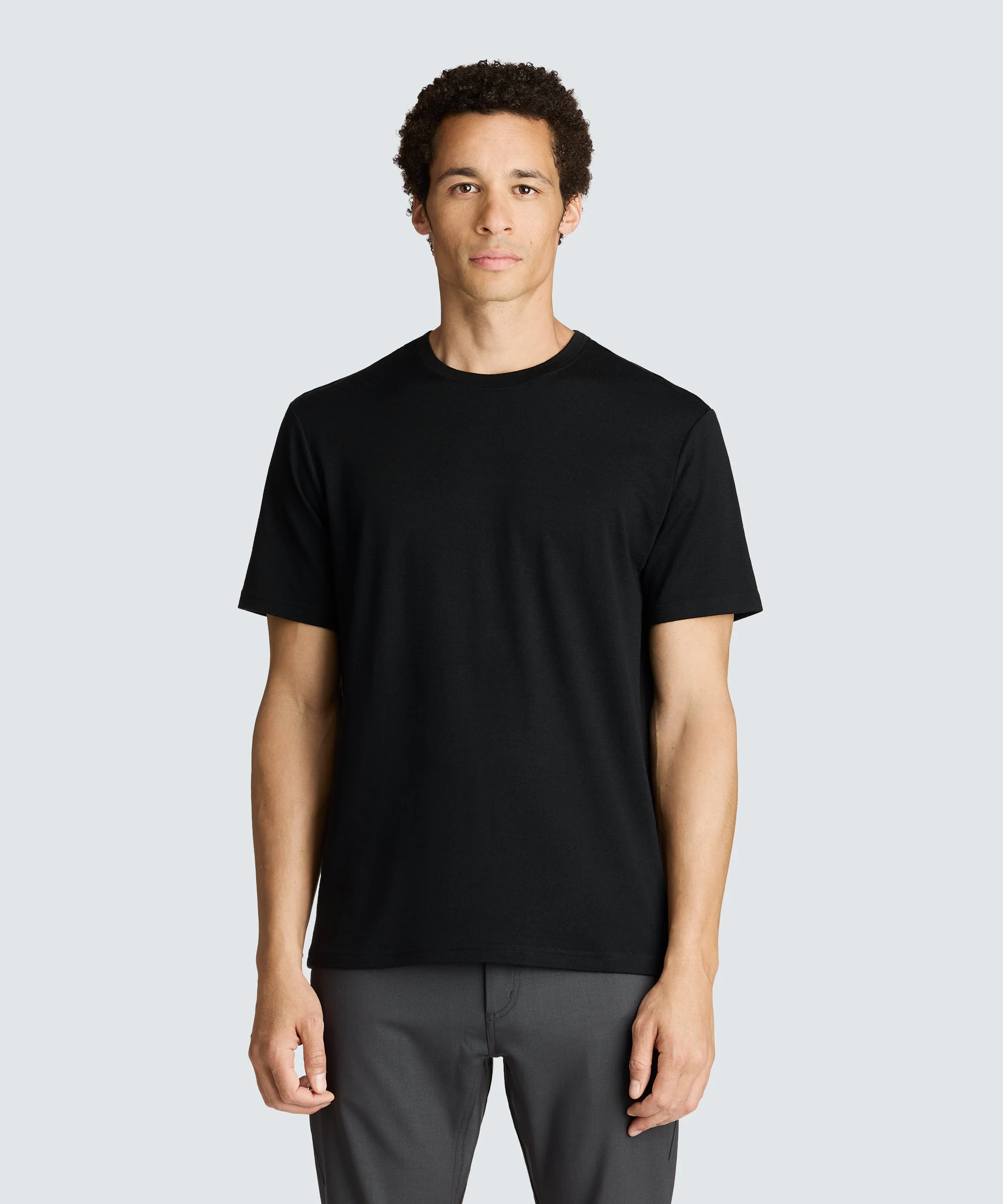 Men's Relaxed Merino Crew Neck T-Shirt - Image 6