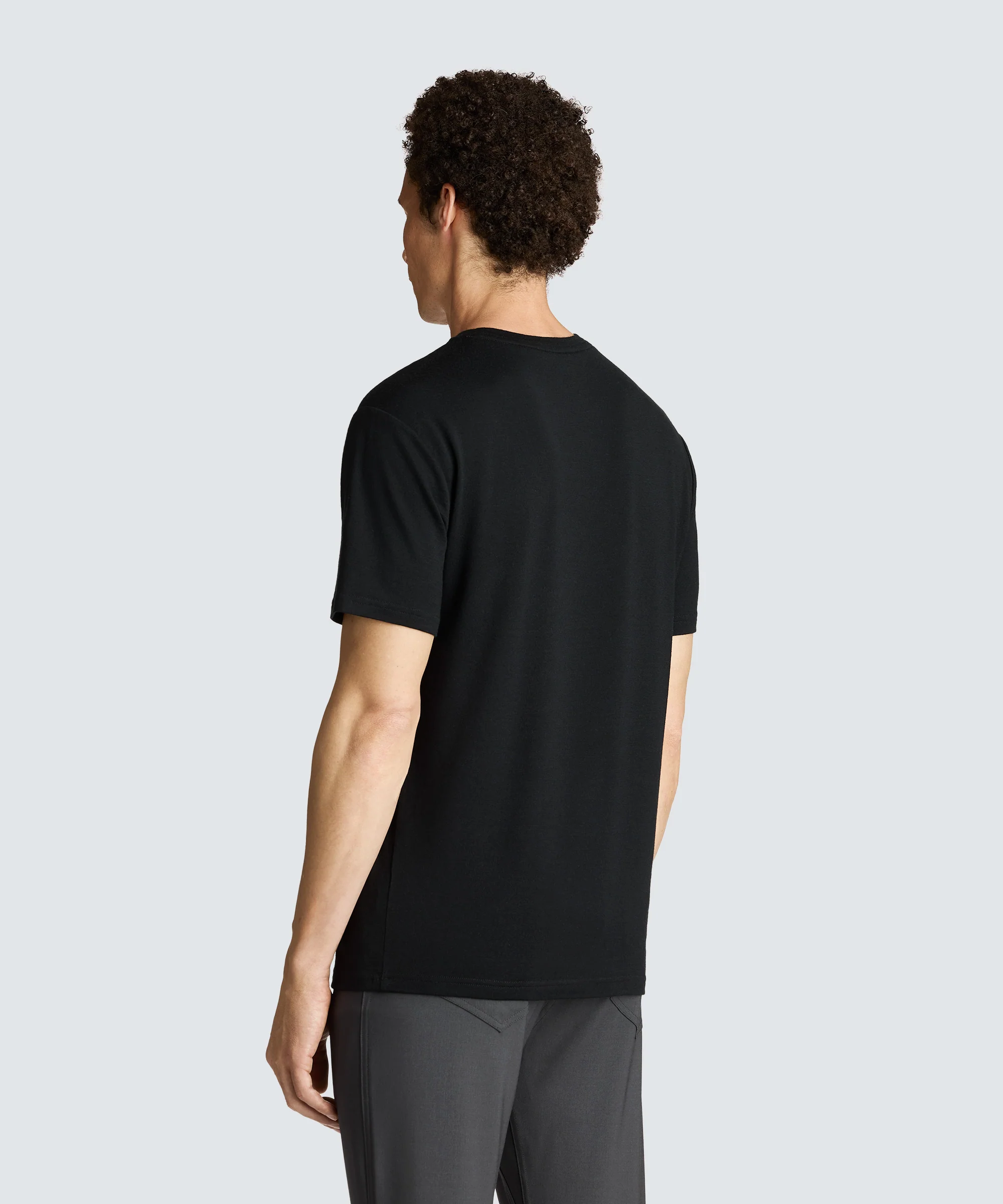 Men's Relaxed Merino Crew Neck T-Shirt - Image 8