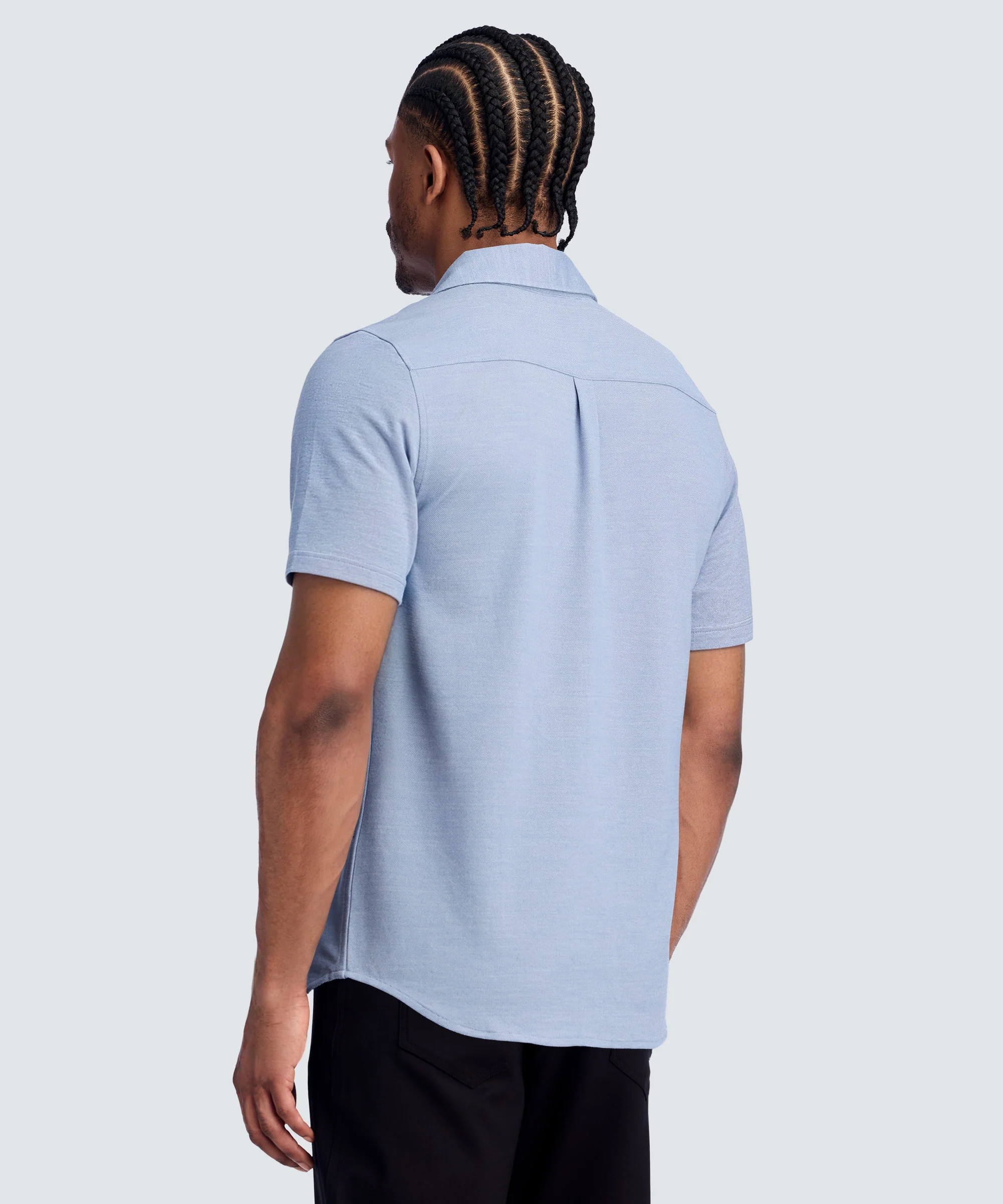 Men's Relaxed Short Sleeve Merino Button-Up - Image 10