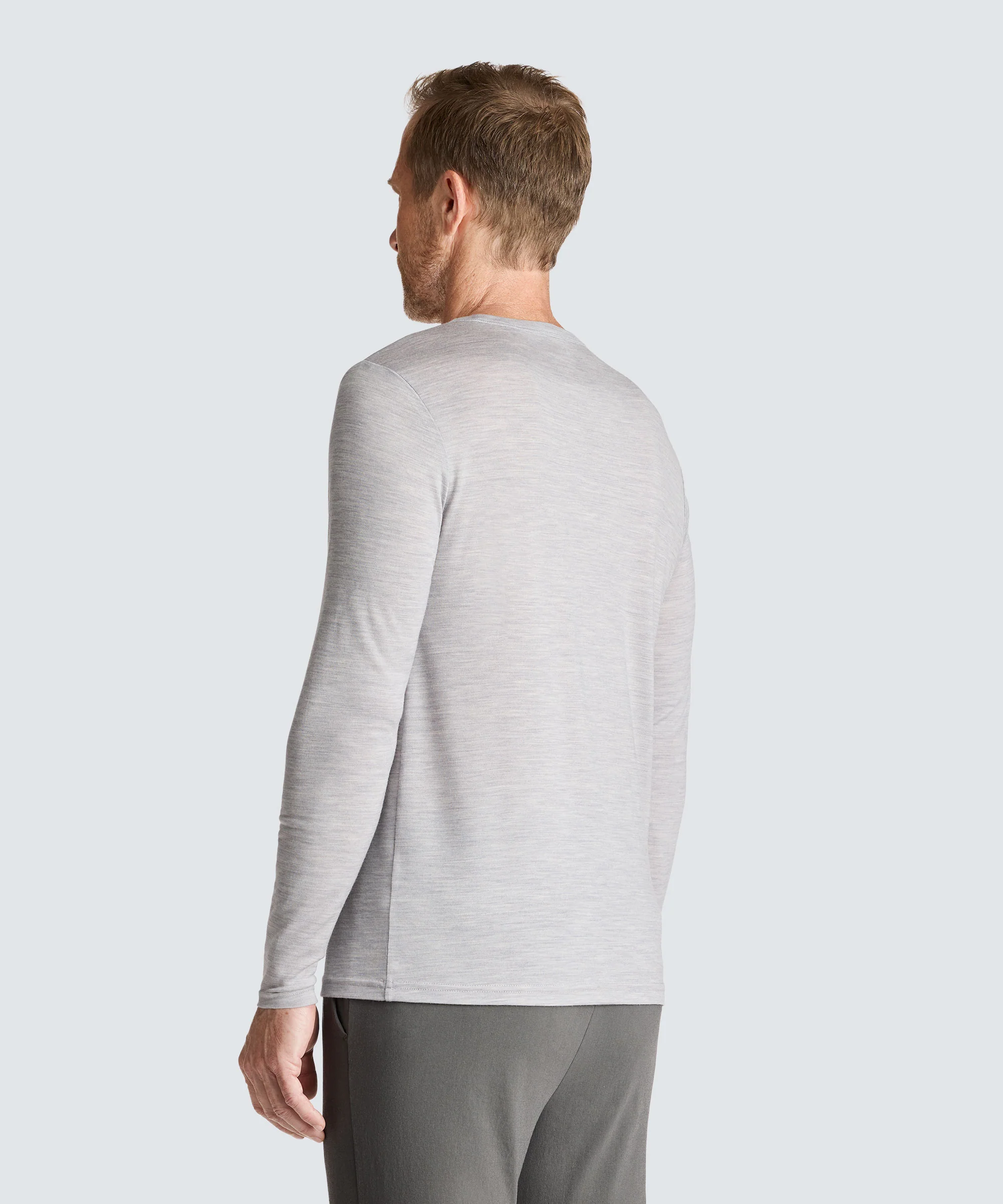 Men's Tall Long Sleeve Merino Crew - Image 21