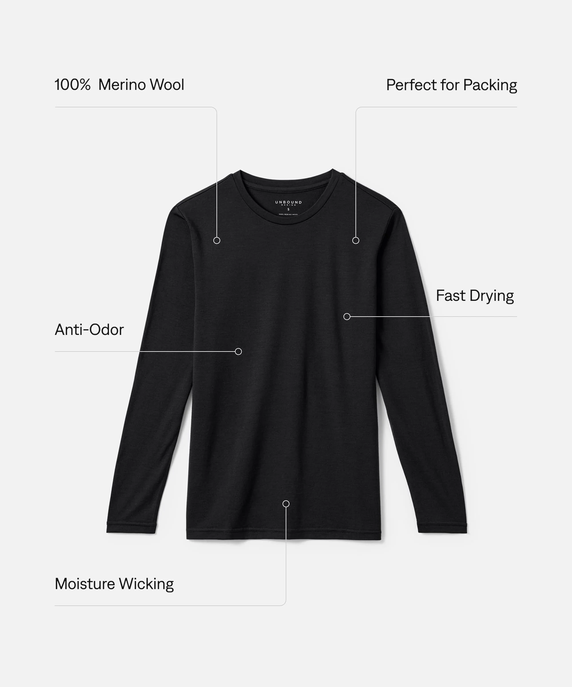 Men's Long Sleeve Merino Crew - Image 103