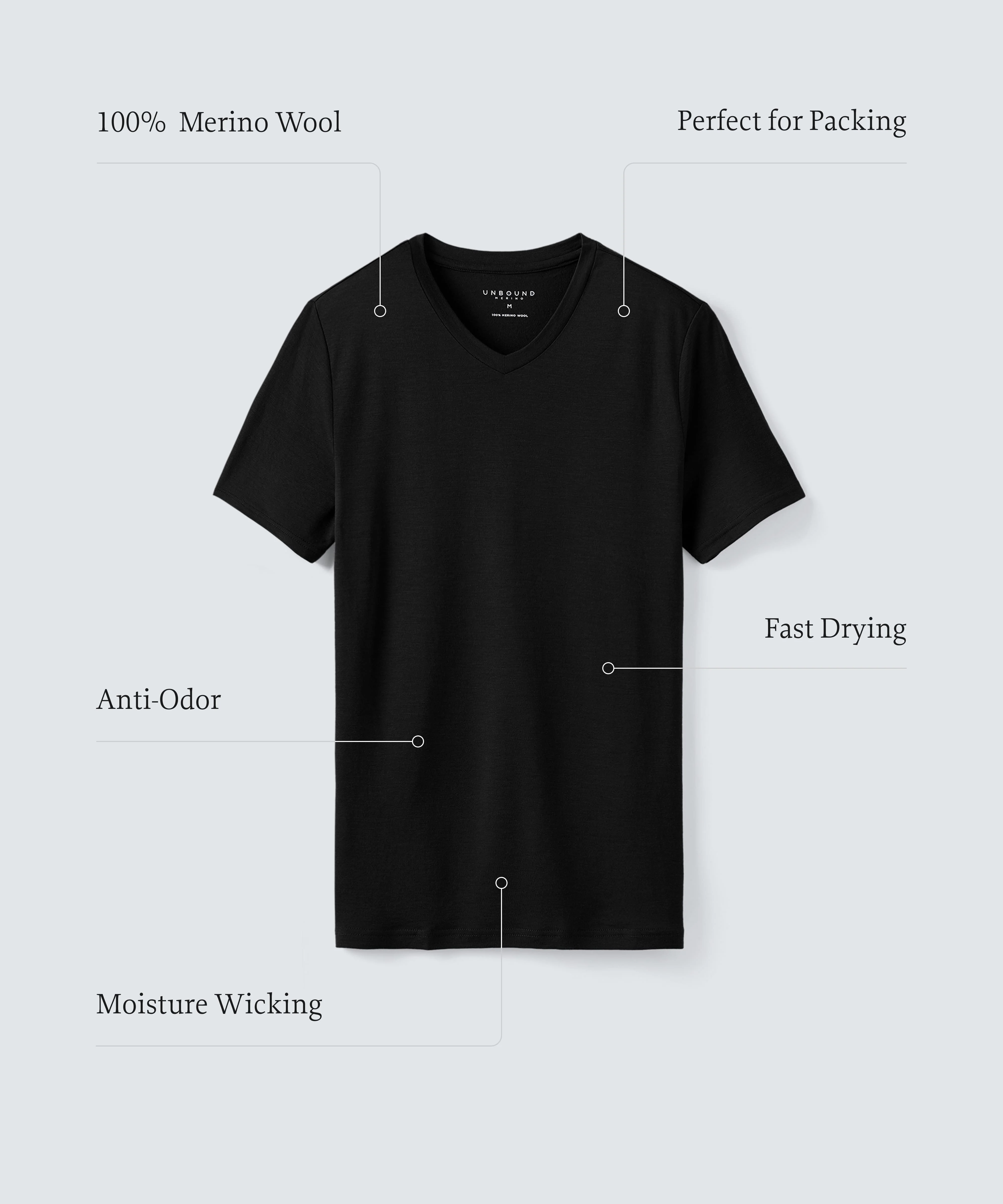 Men's Tall Merino V-Neck T-Shirt - Image 26