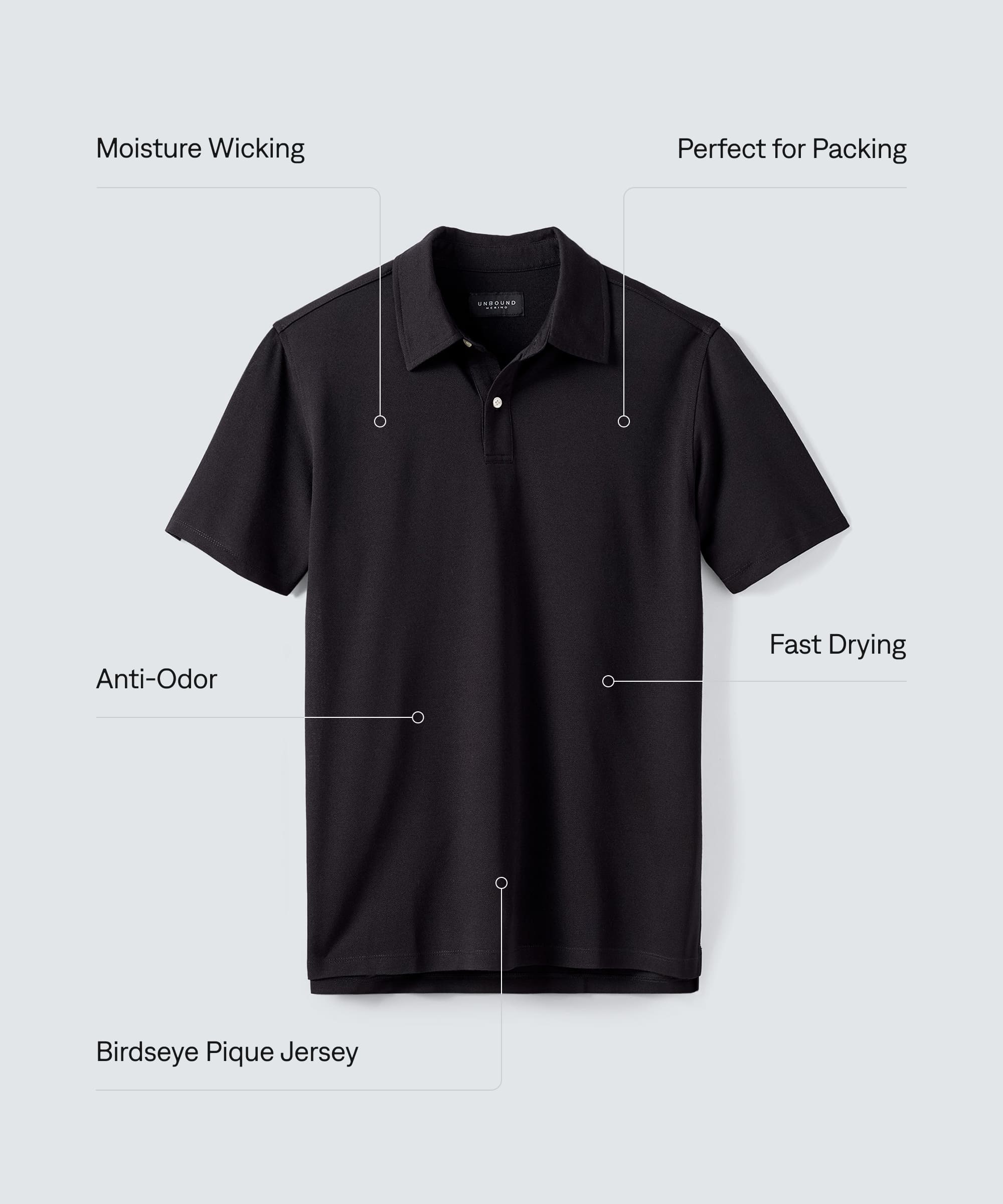 Men's Merino Polo - Image 66