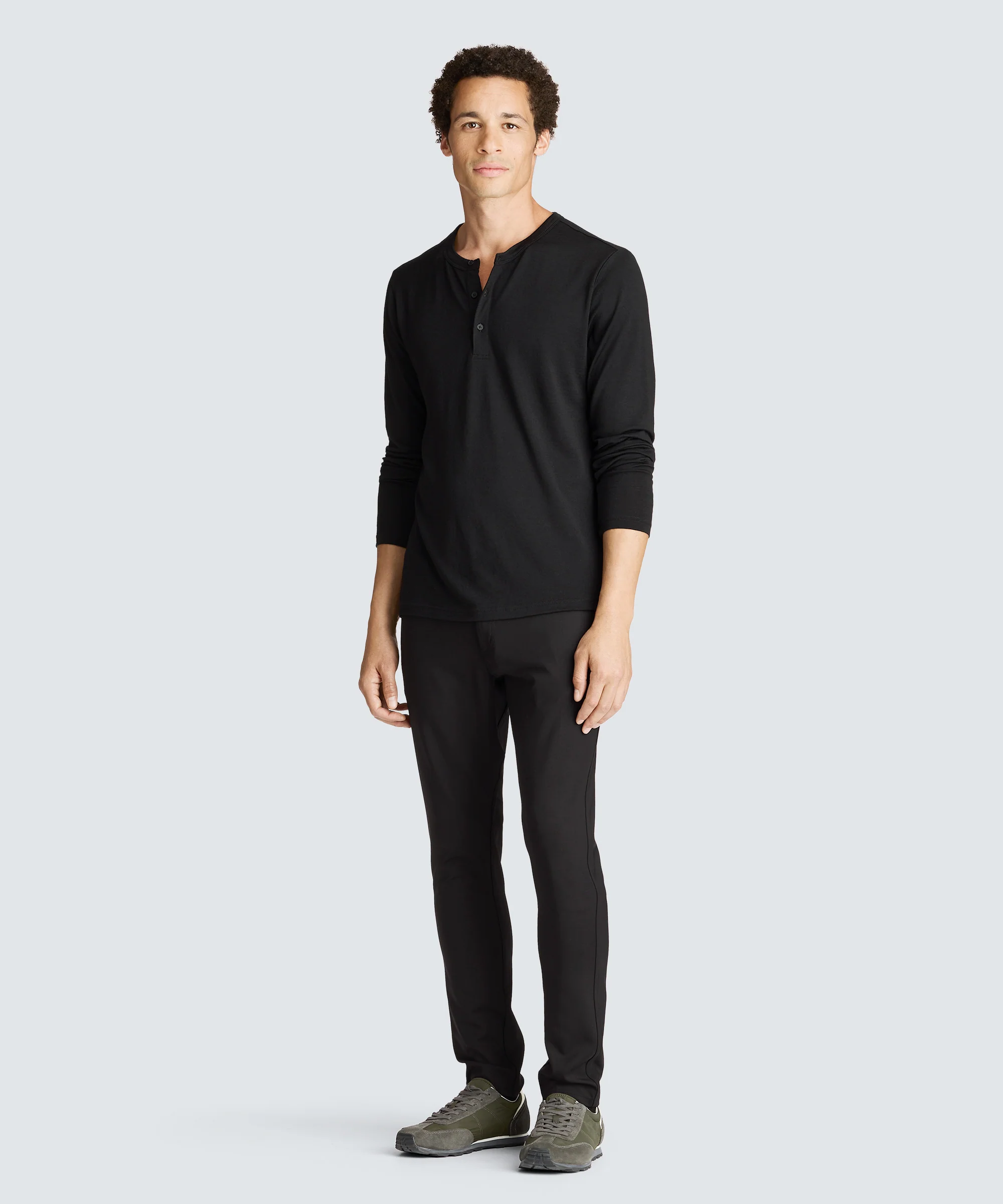 Men's Long Sleeve Merino Henley - Image 3