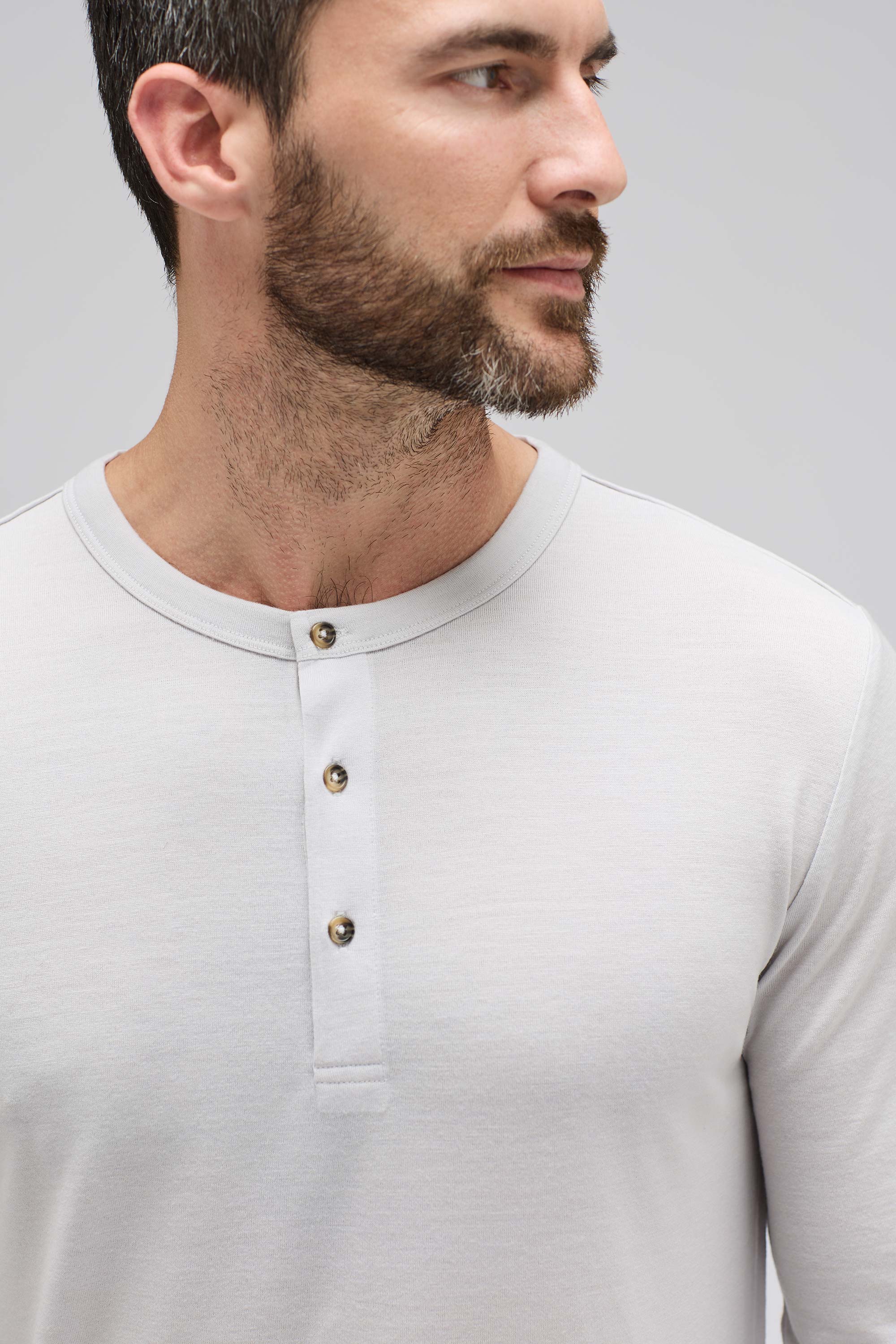 Men's Long Sleeve Merino Henley - Image 35