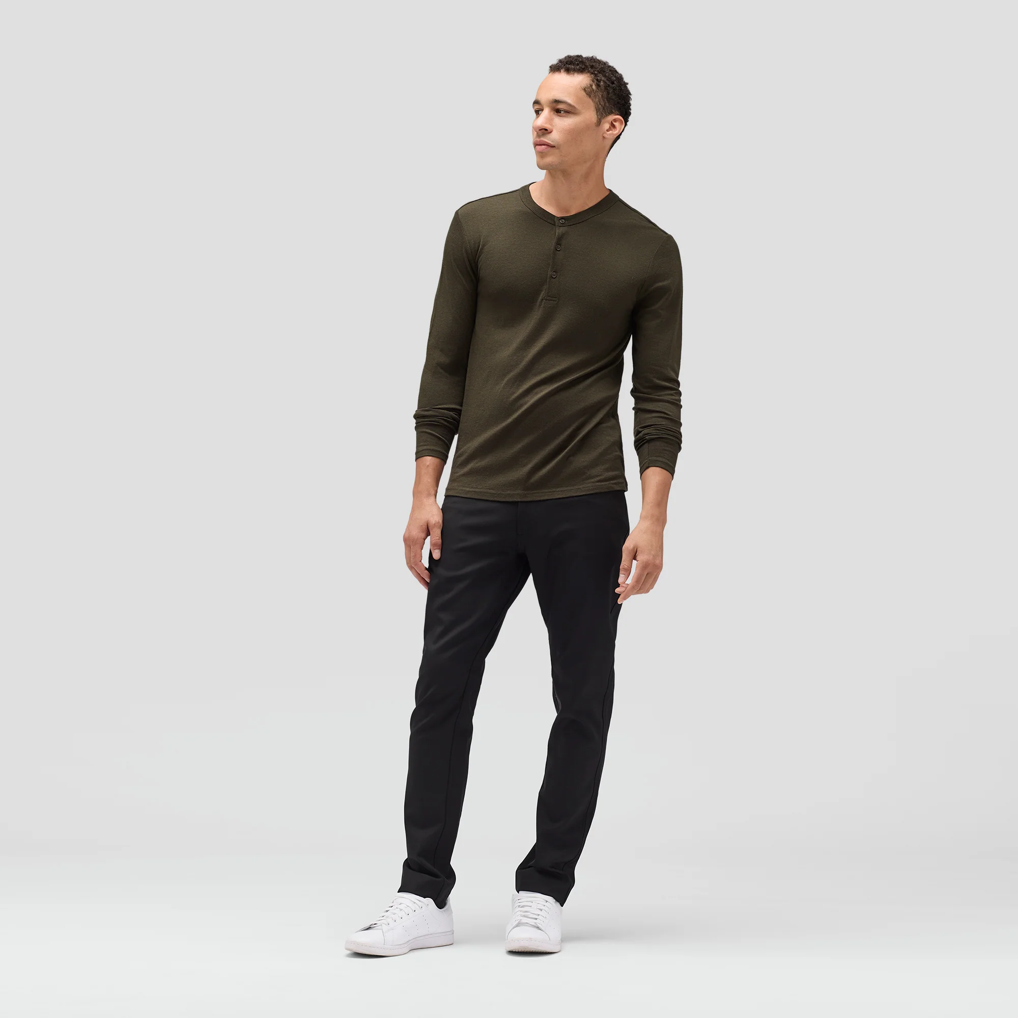 Men's Long Sleeve Merino Henley - Image 7