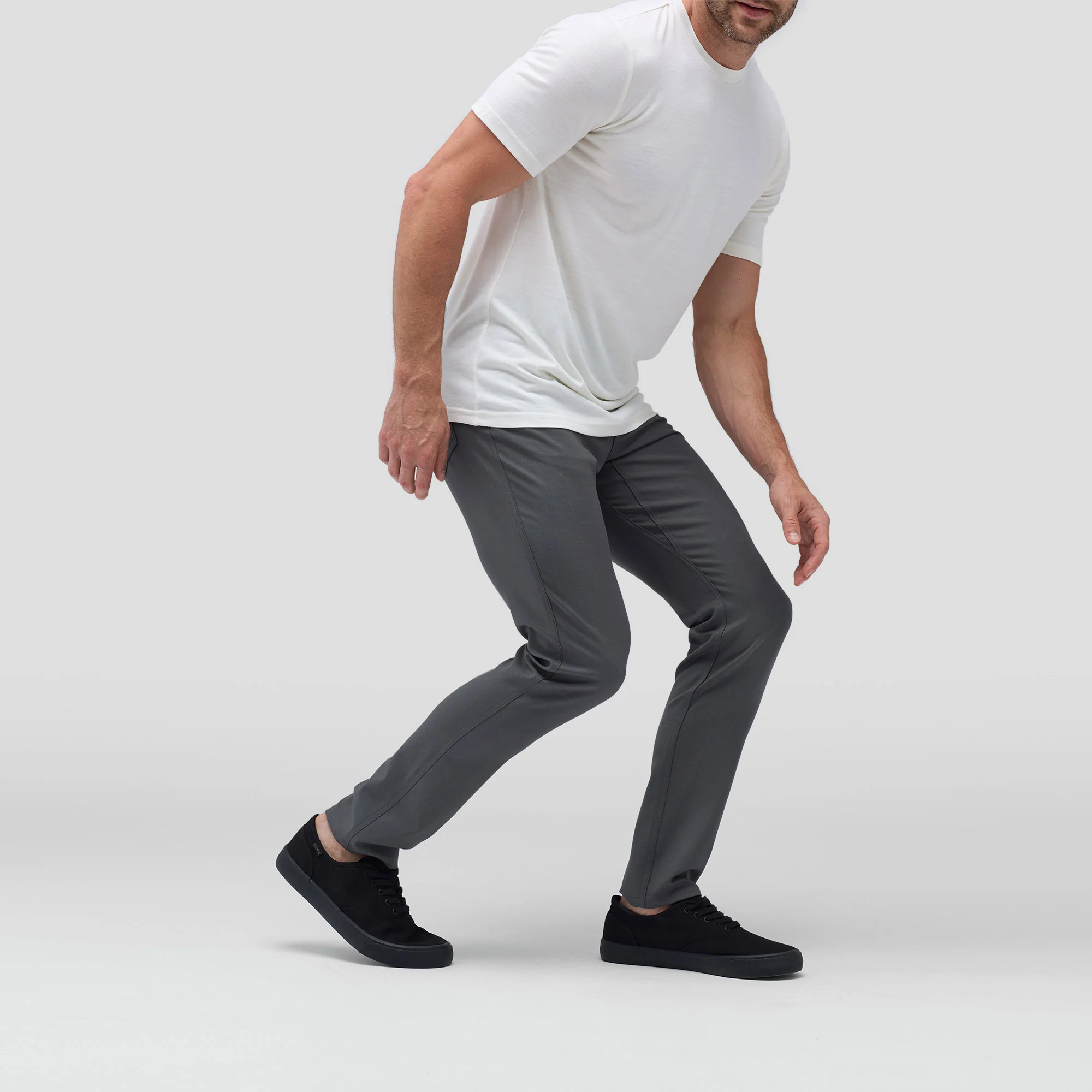 Men's Slim Merino Travel Trousers - Image 14