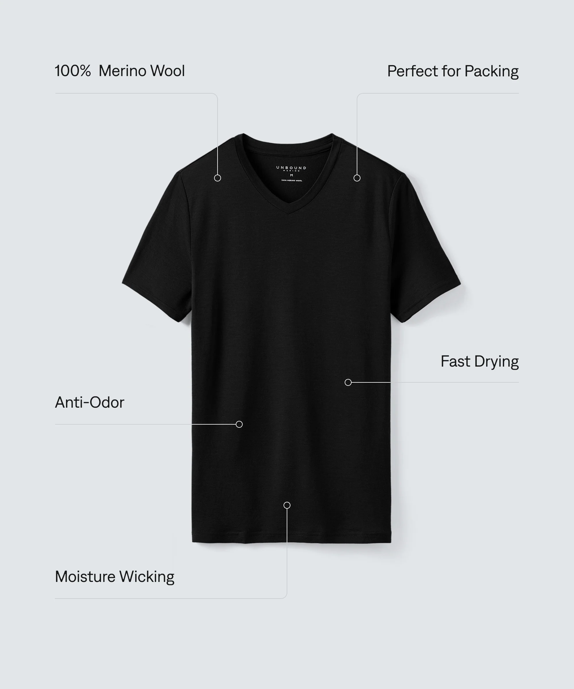 Men's Merino V-Neck T-Shirt - Image 87