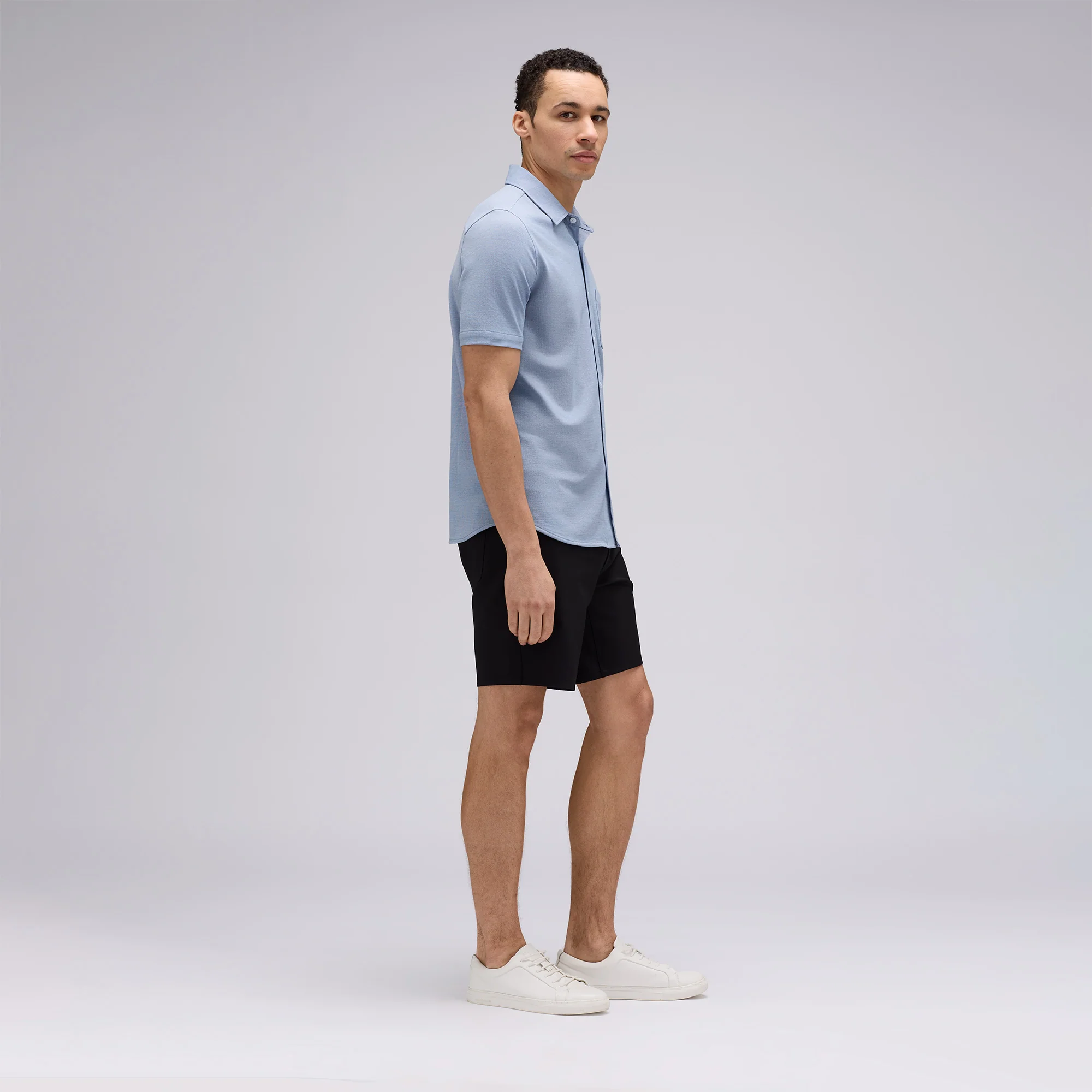 Men's Short Sleeve Merino Button-Up - Image 10