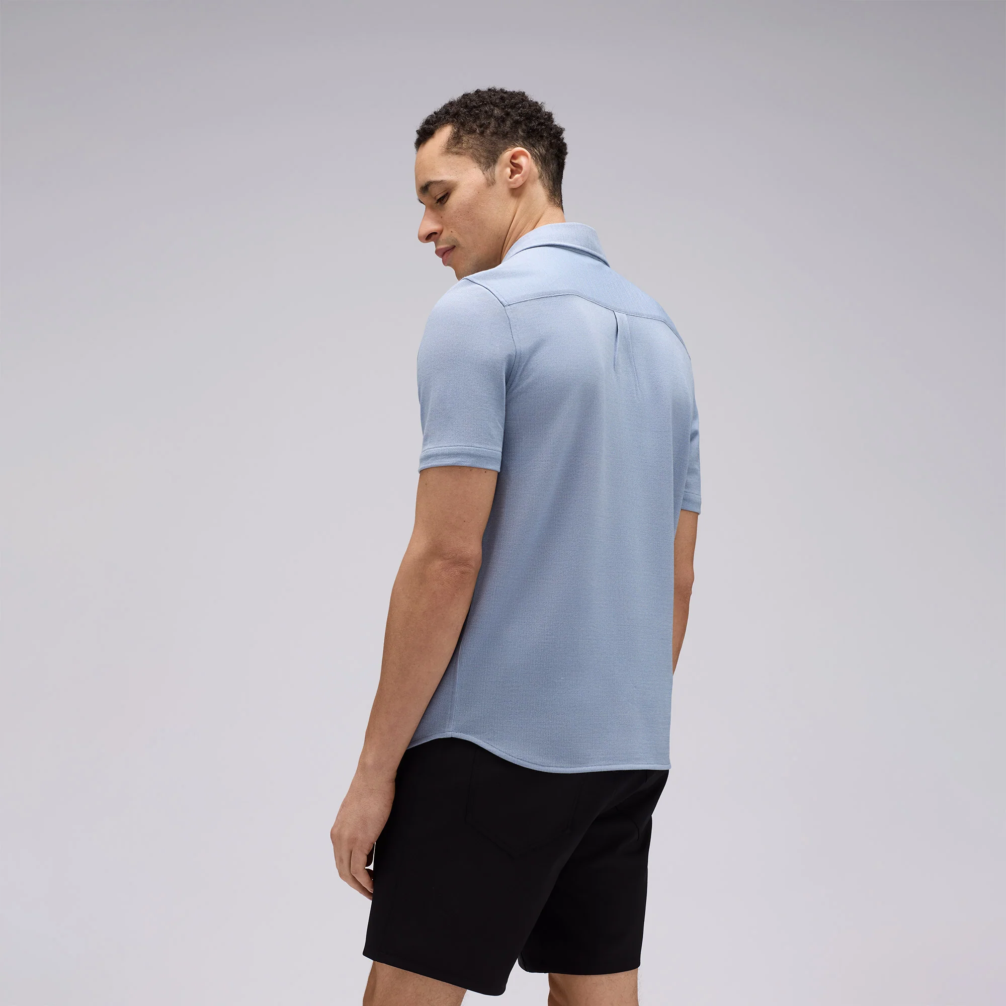 Men's Short Sleeve Merino Button-Up - Image 12