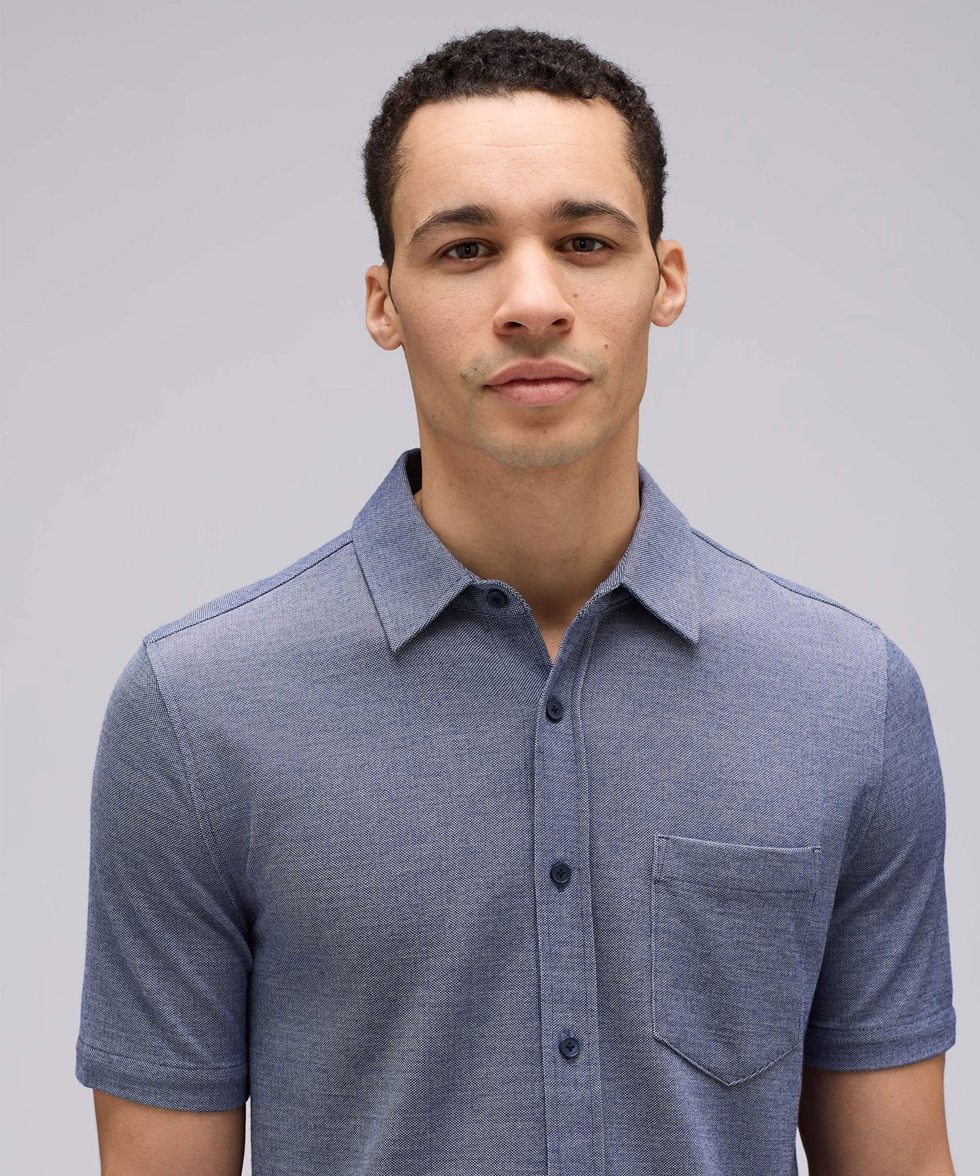 Men's Short Sleeve Merino Button-Up - Image 14