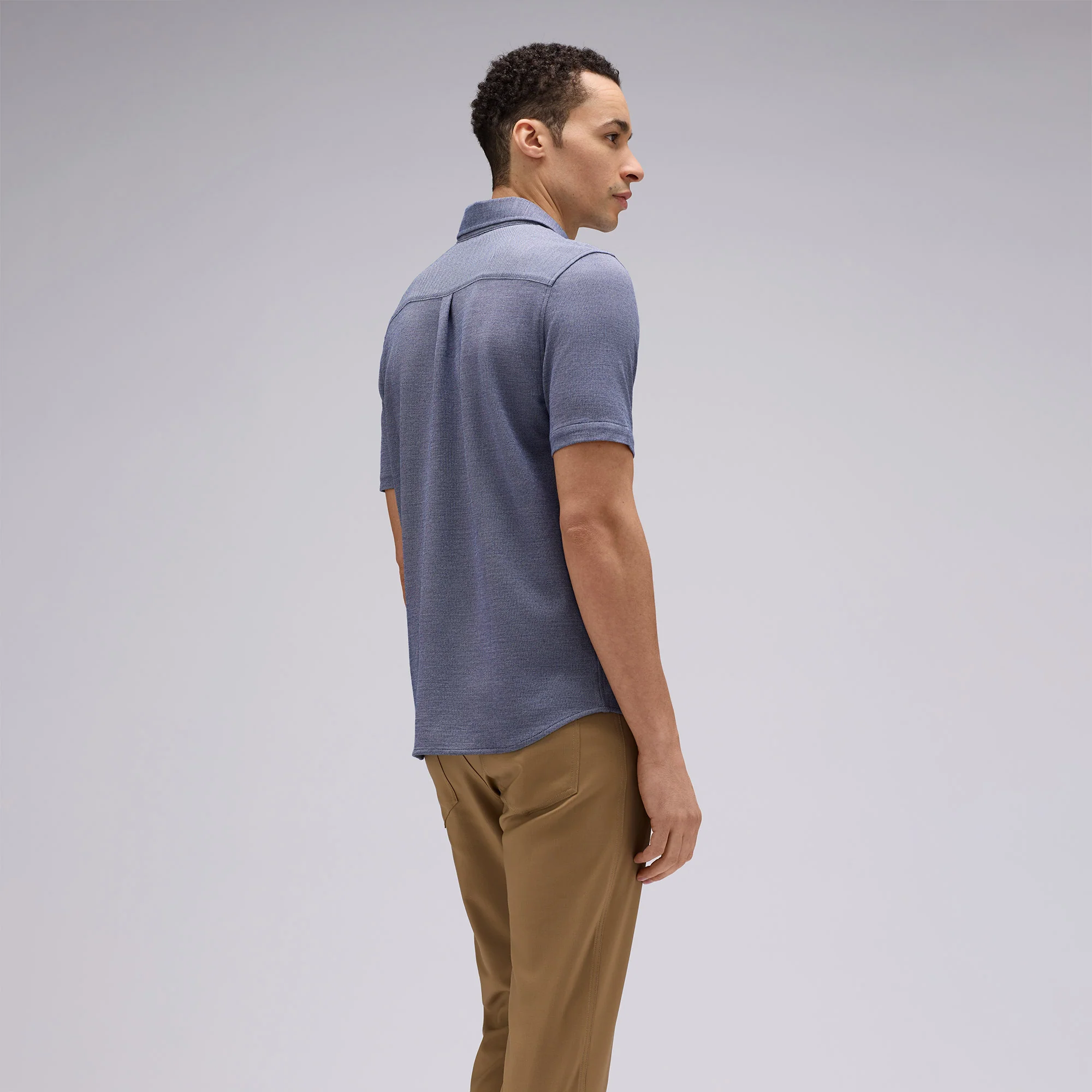 Men's Short Sleeve Merino Button-Up - Image 18