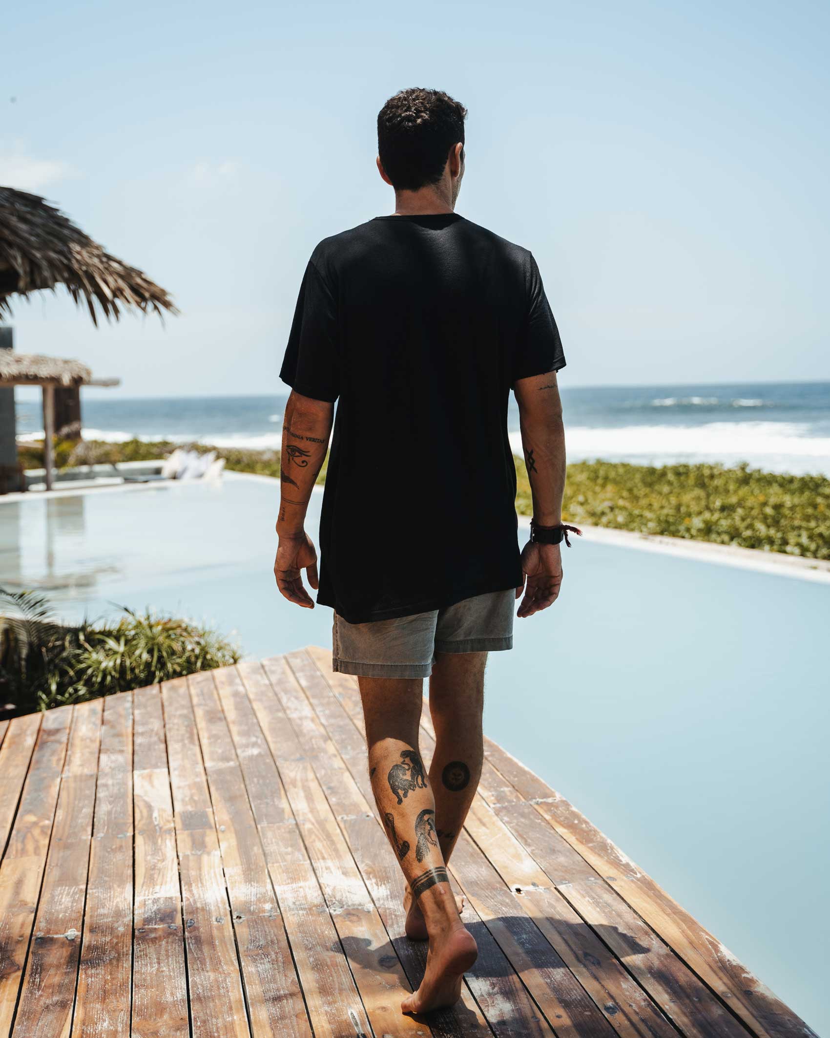 Men's Tall Merino Crew Neck T-Shirt - Image 5