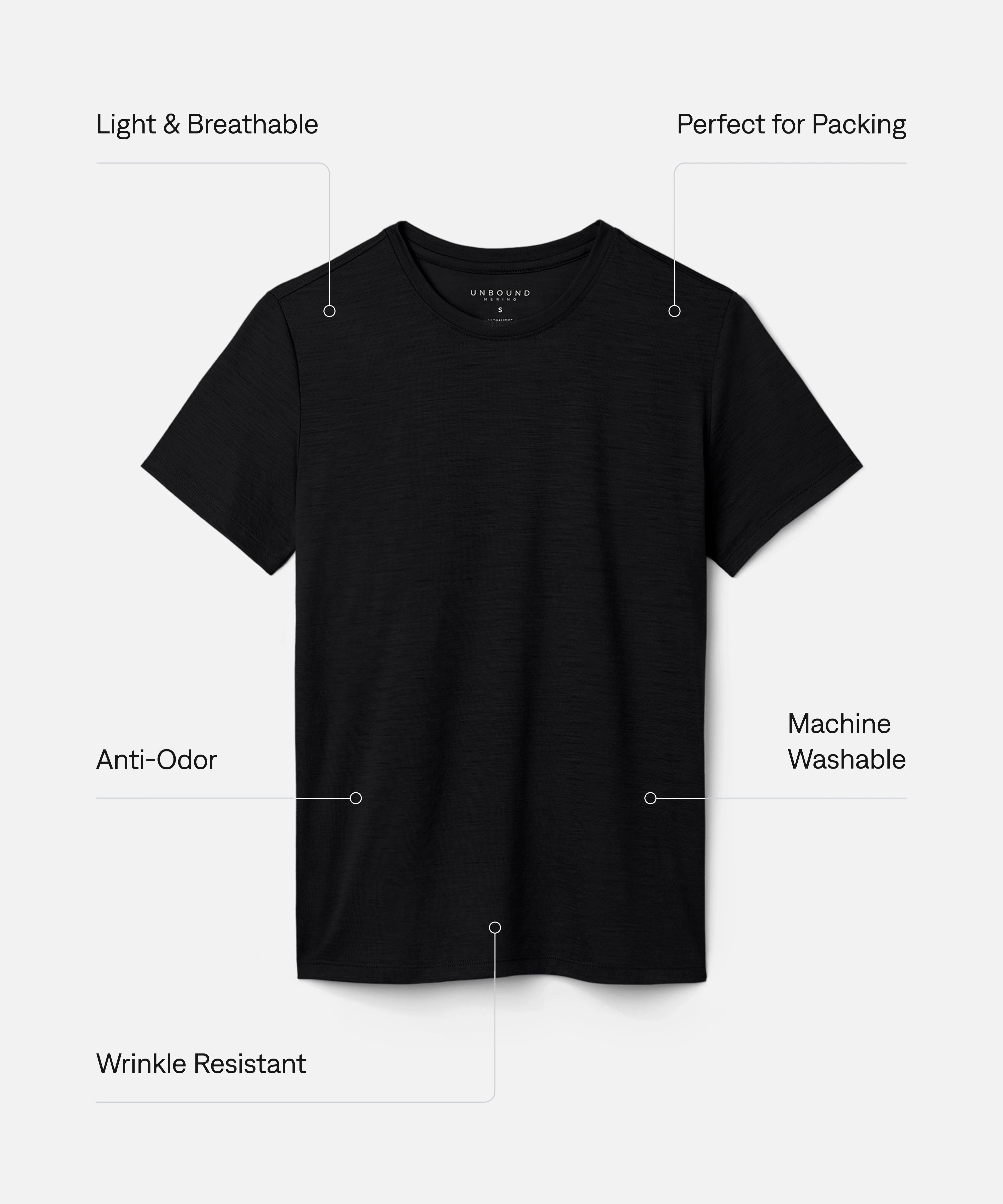 Women's Ultralight Merino Crew T-Shirt - Image 22