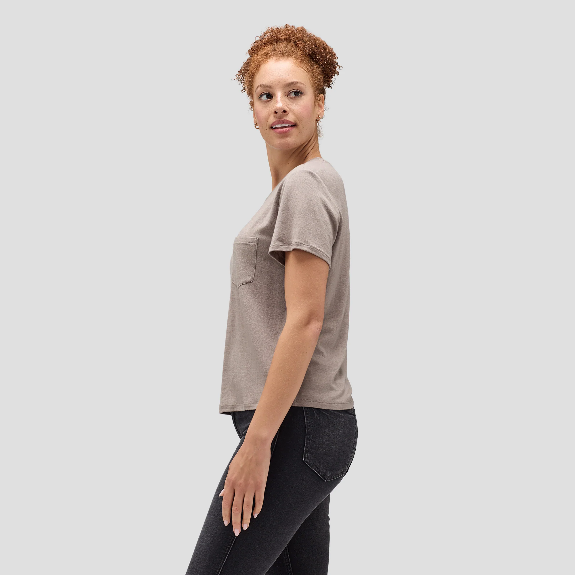 Women's Merino Boxy Pocket Tee - Image 18