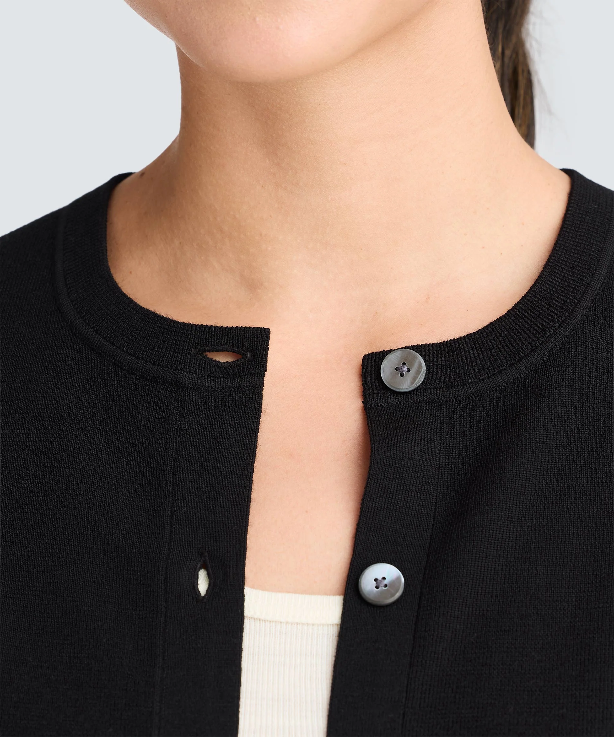 Women's Fine Knit Merino Cardigan - Image 14
