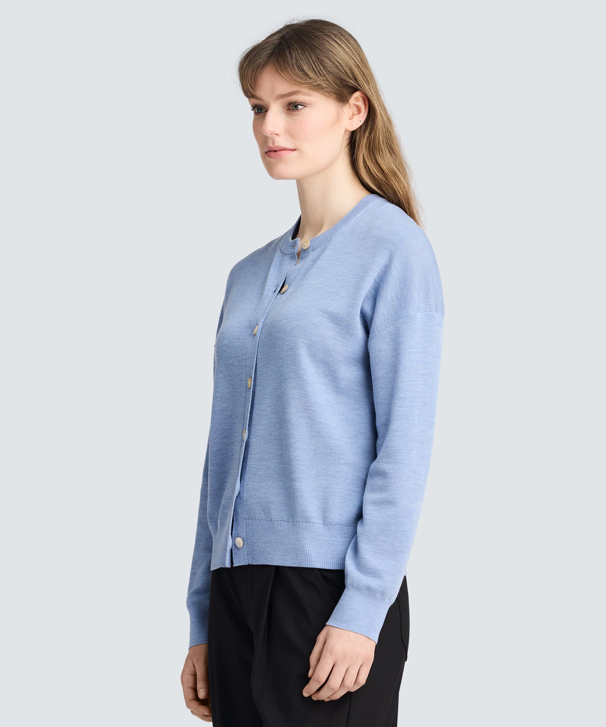 Women's Fine Knit Merino Cardigan - Image 4