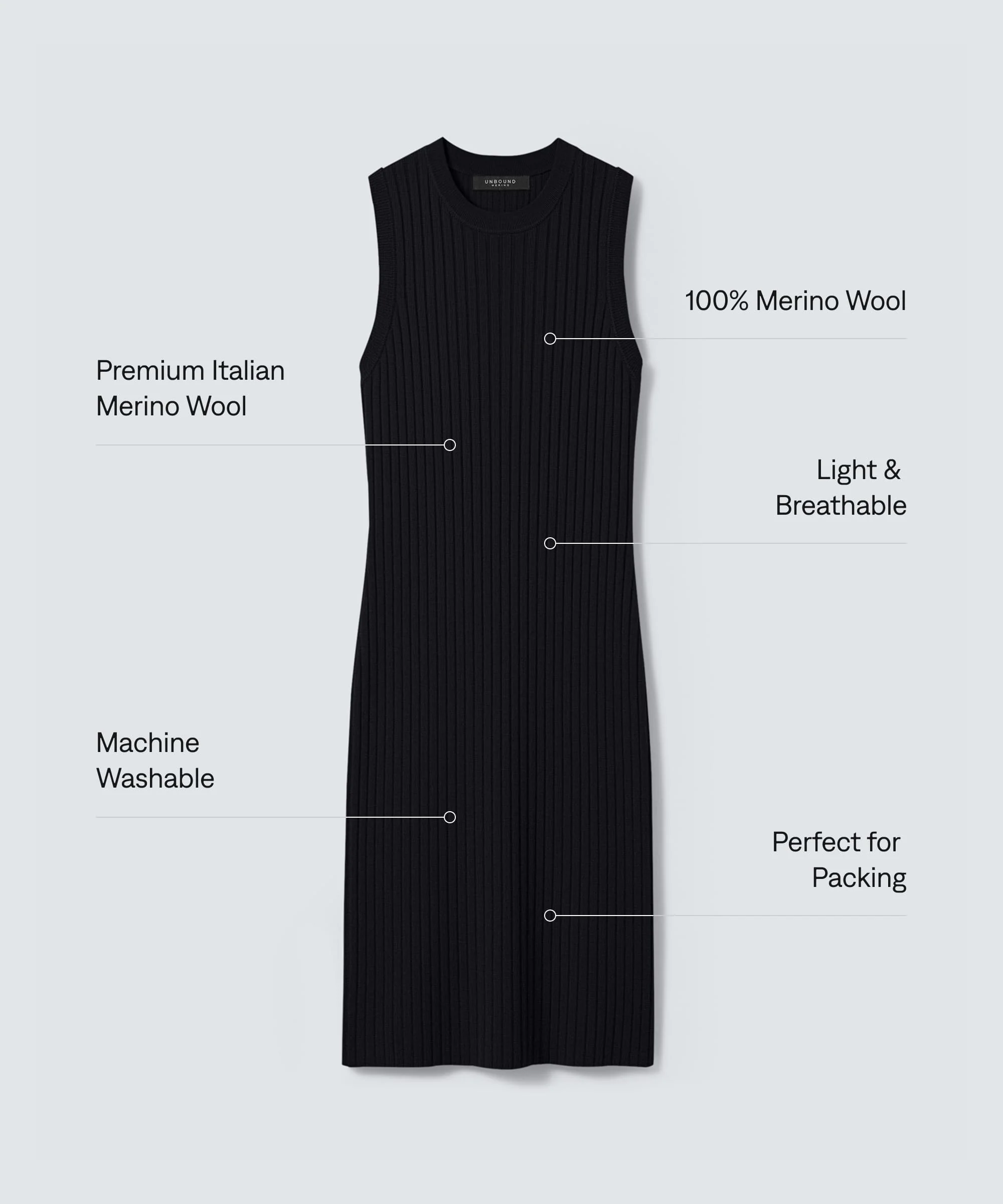 Women's Fine Knit Merino Dress - Image 16
