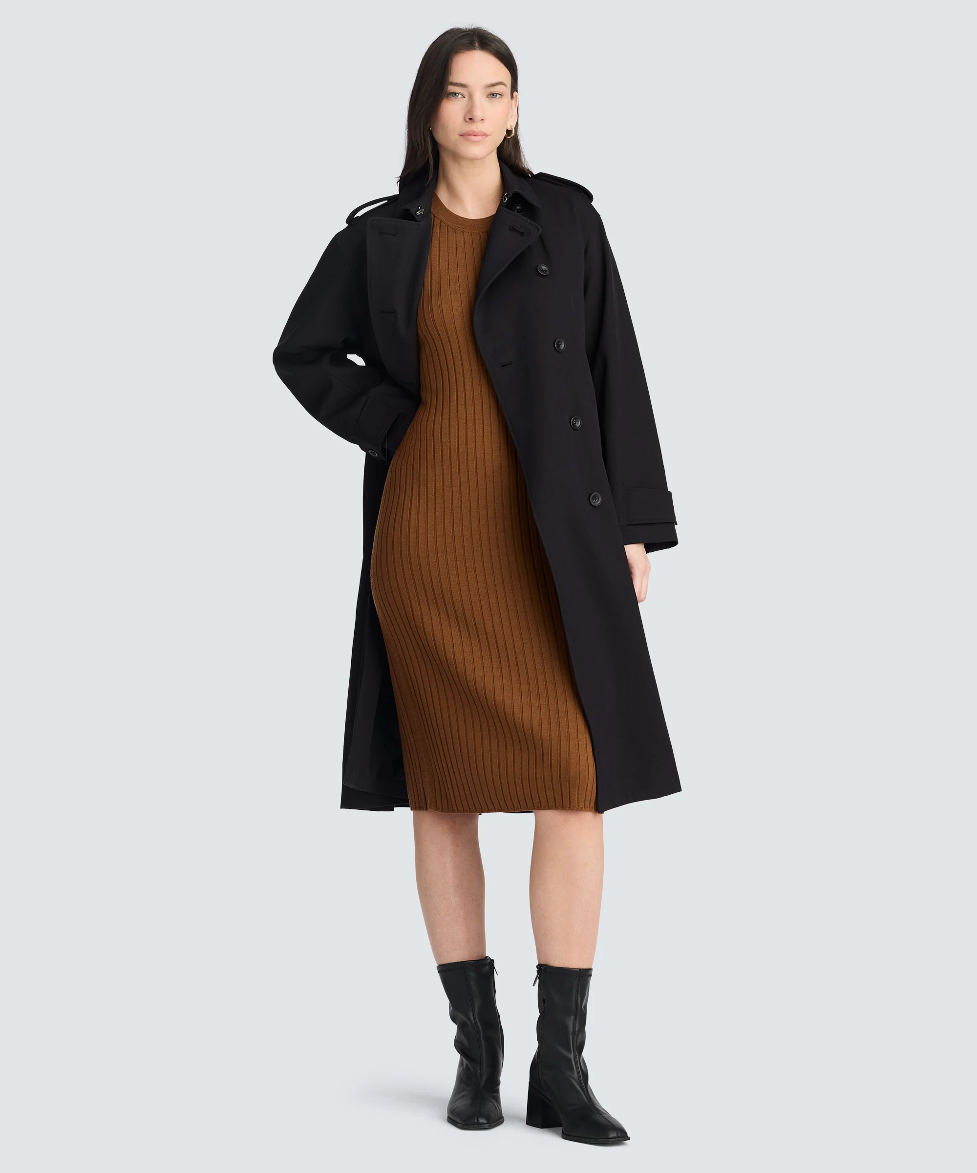 Women's Fine Knit Merino Dress - Image 3