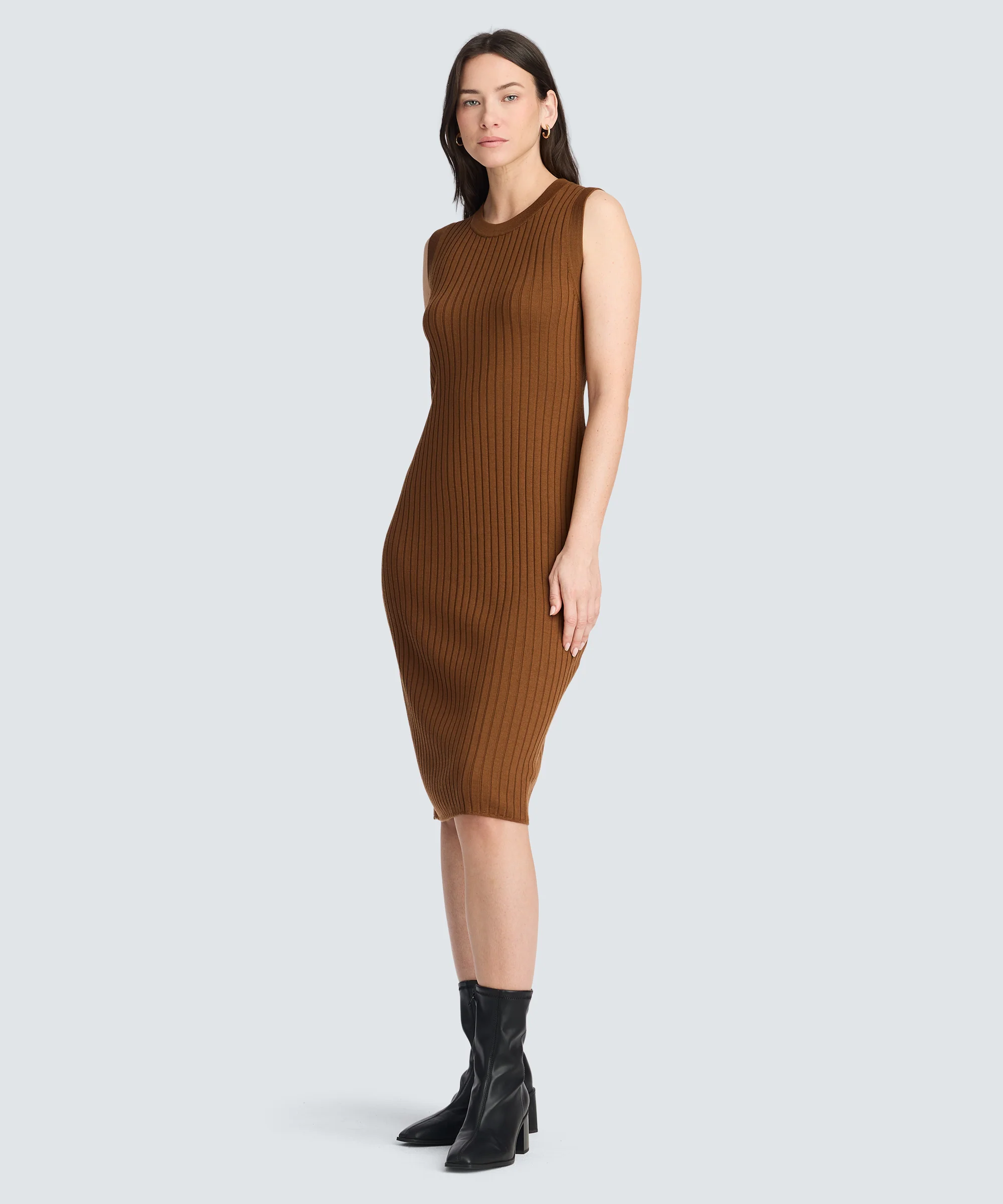 Women's Fine Knit Merino Dress - Image 4