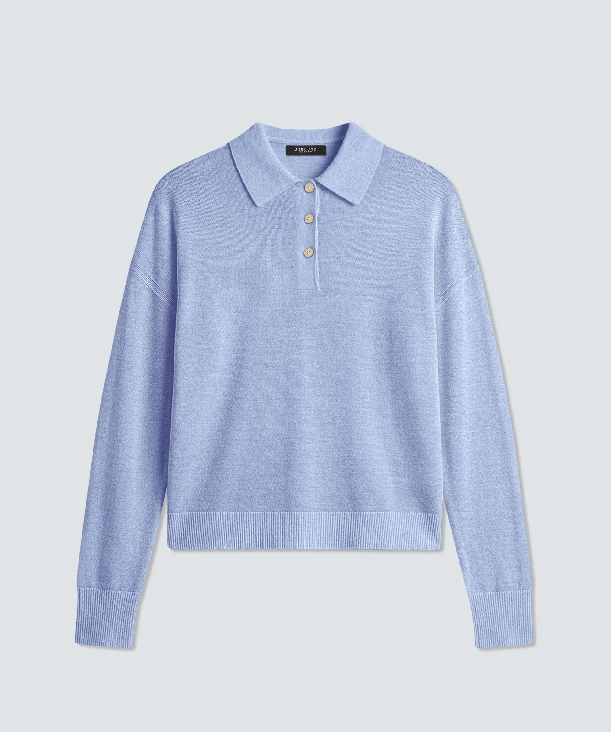 Women’s Long Sleeve Fine Knit Polo - Image 13