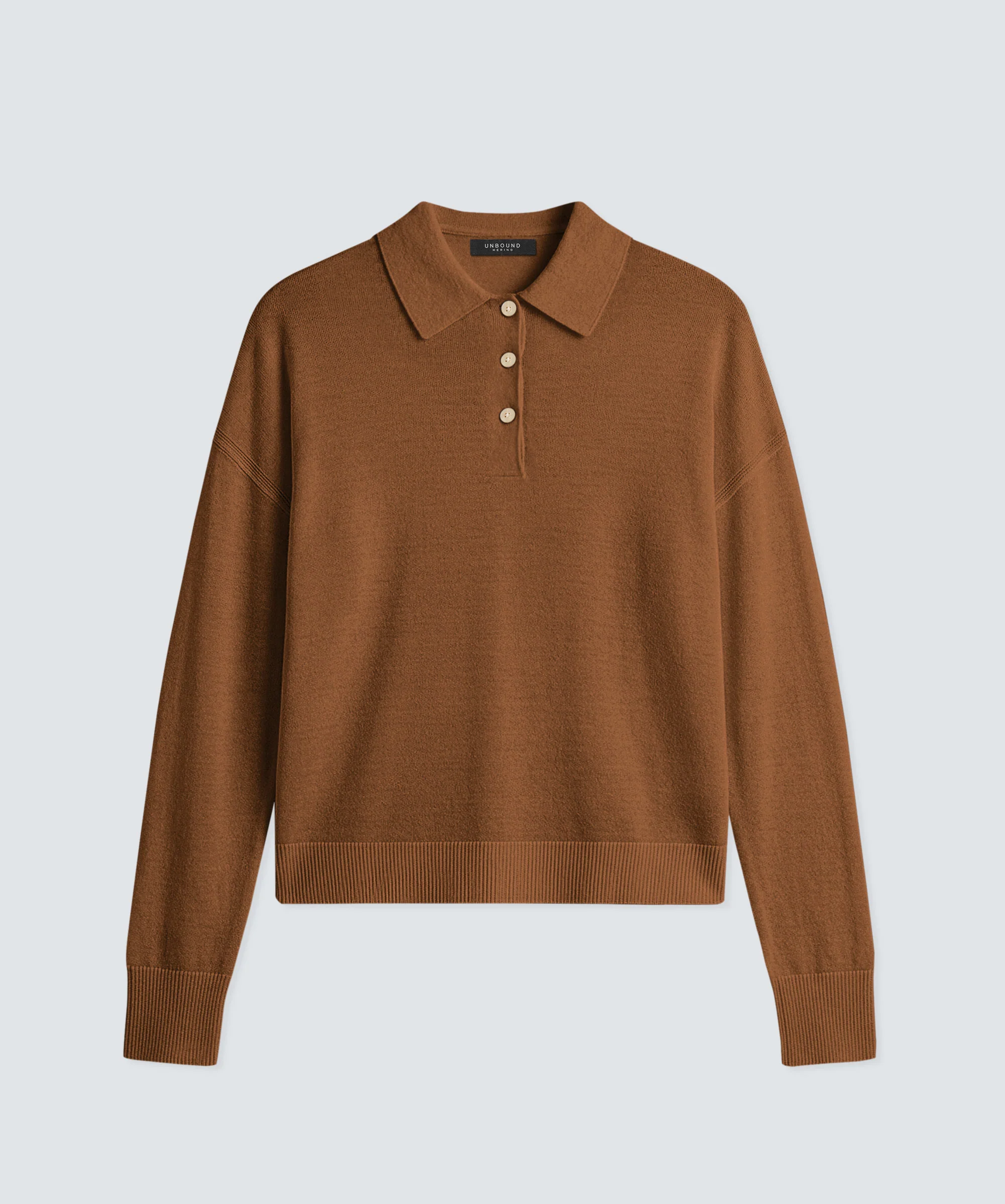 Women’s Long Sleeve Fine Knit Polo - Image 19