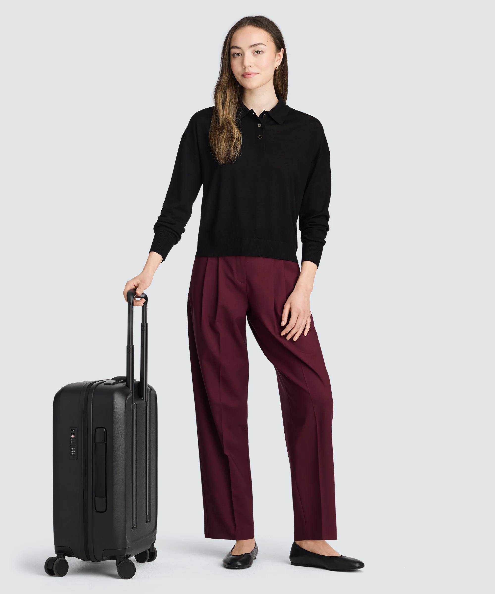 Women’s Long Sleeve Fine Knit Polo - Image 21