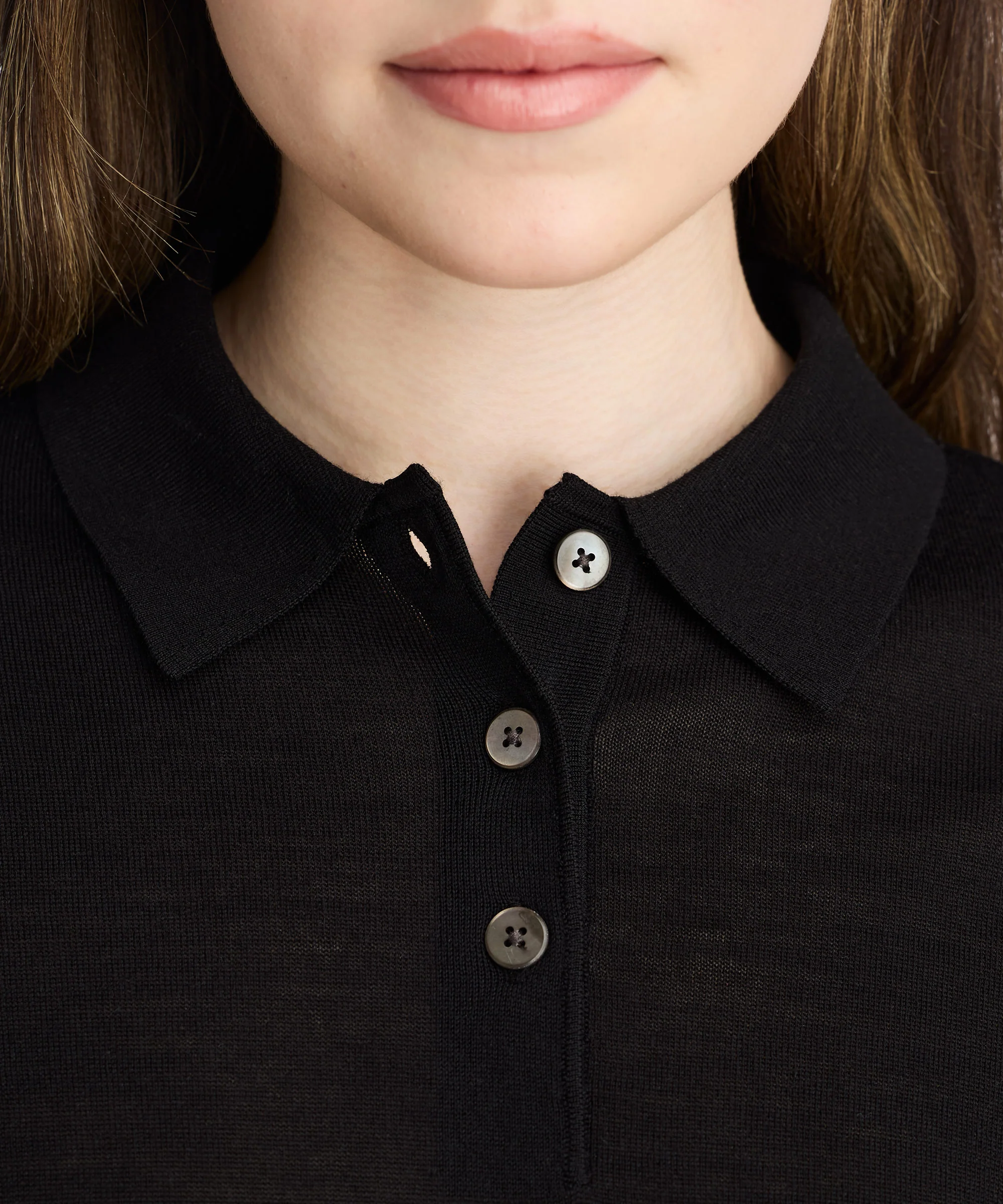 Women’s Long Sleeve Fine Knit Polo - Image 23