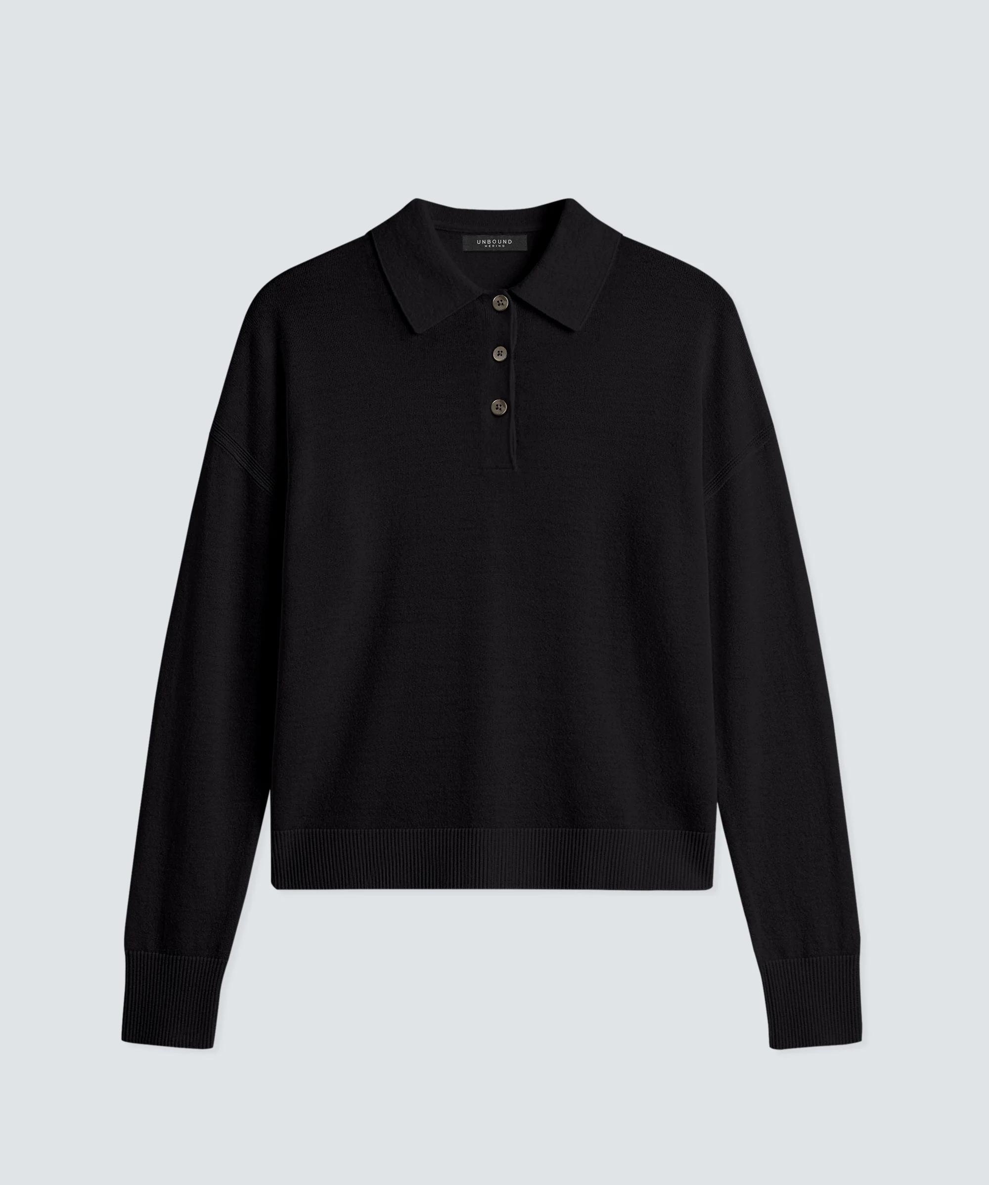 Women’s Long Sleeve Fine Knit Polo - Image 26