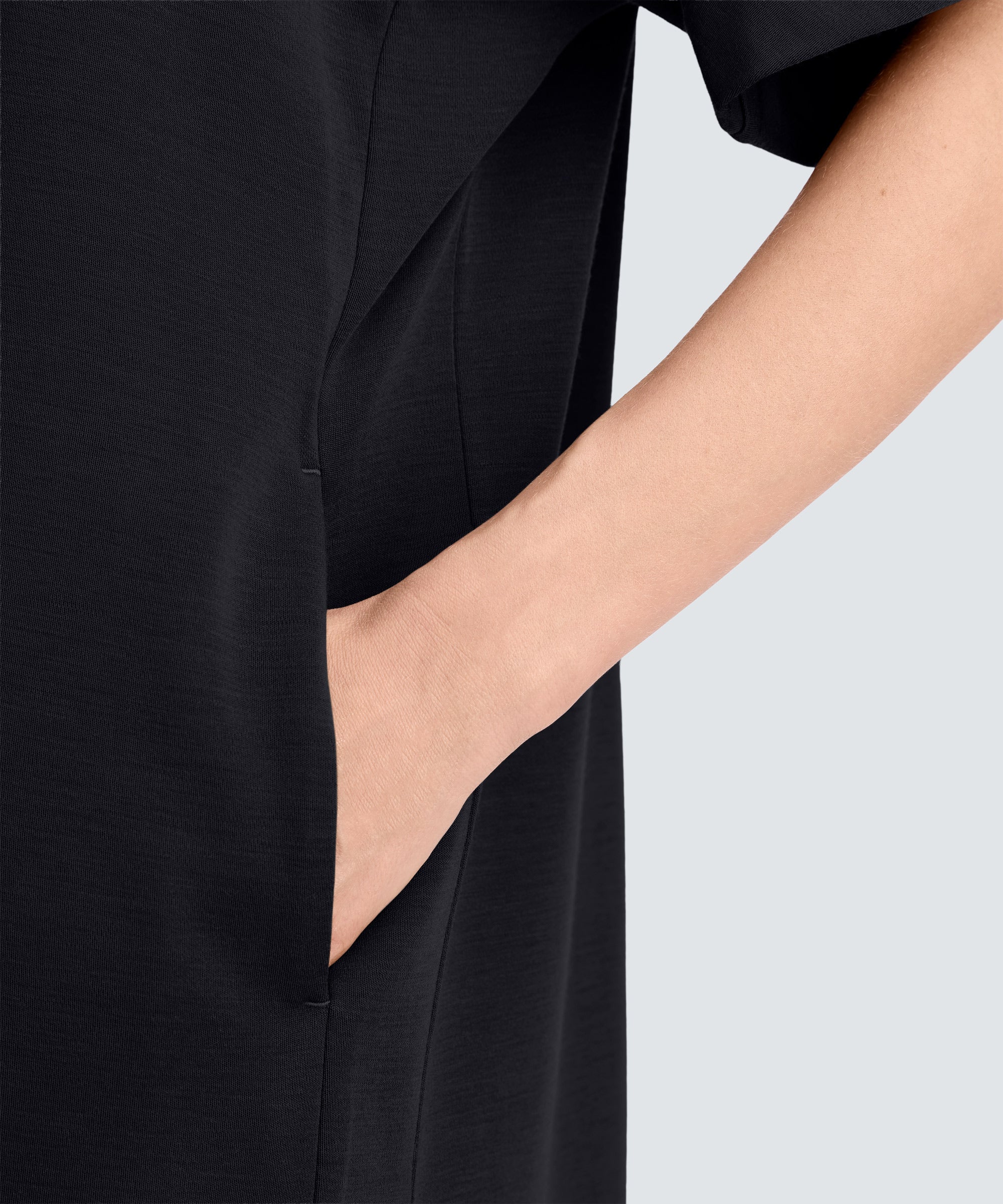 Women's Merino Boatneck T-Shirt Dress - Image 10